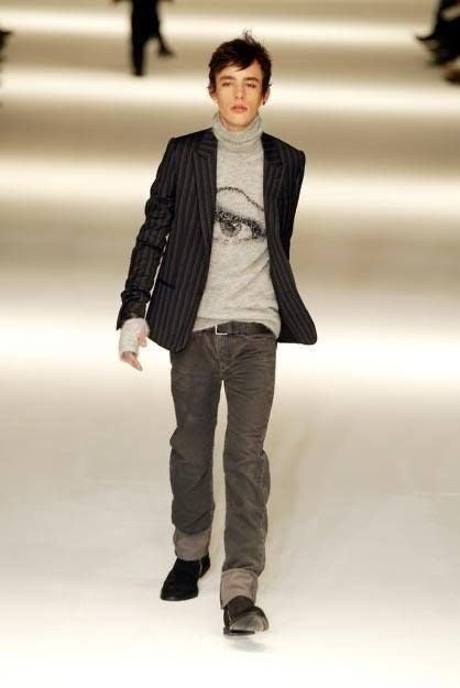 FW04 Dior Homme “Victim of The Crime” Hedi Slimane Wax Clawmark Corduroy Jeans
