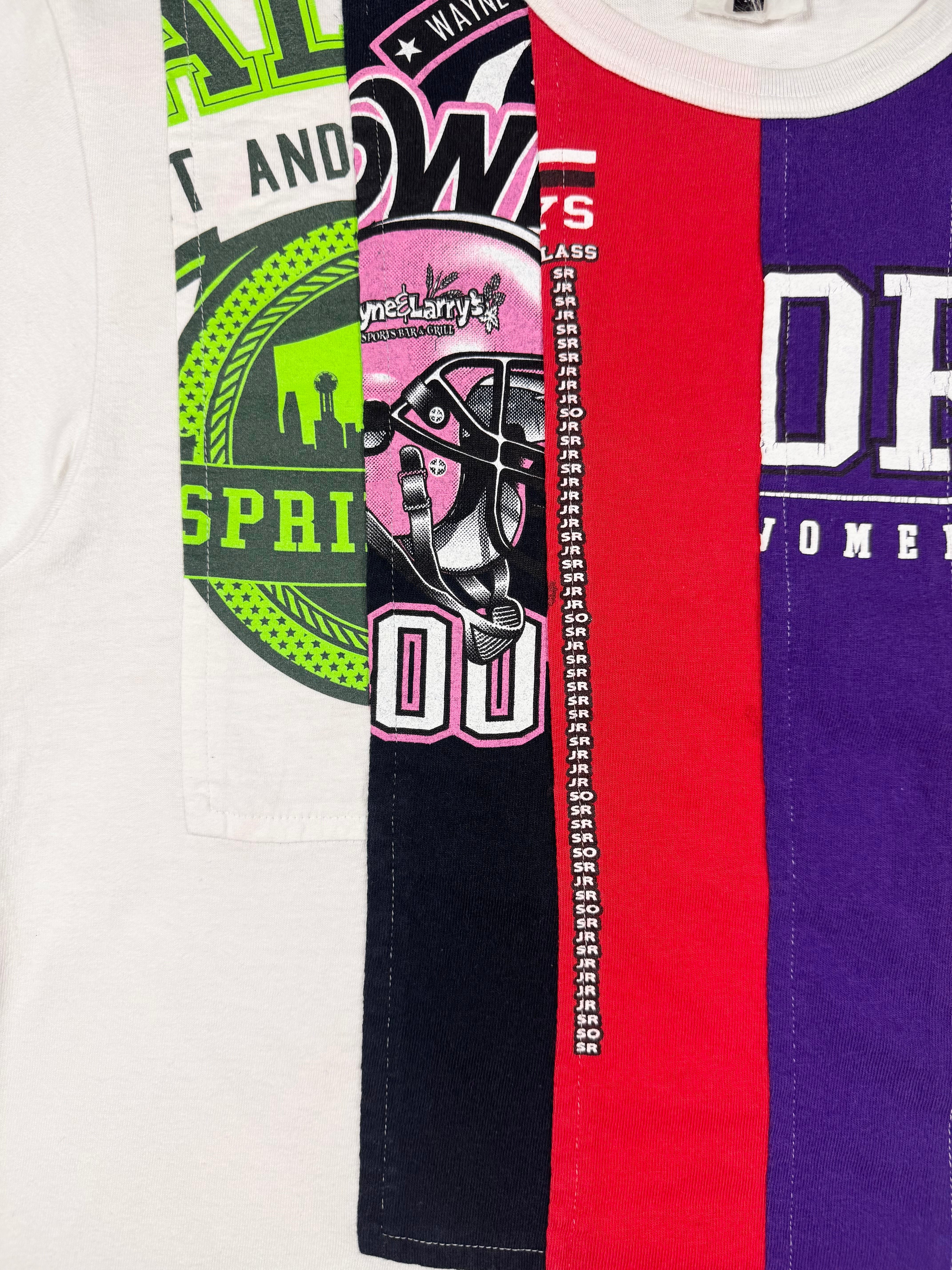 Comme Des Garçons Homme Deux SS20 Patchwork Panel T shirt