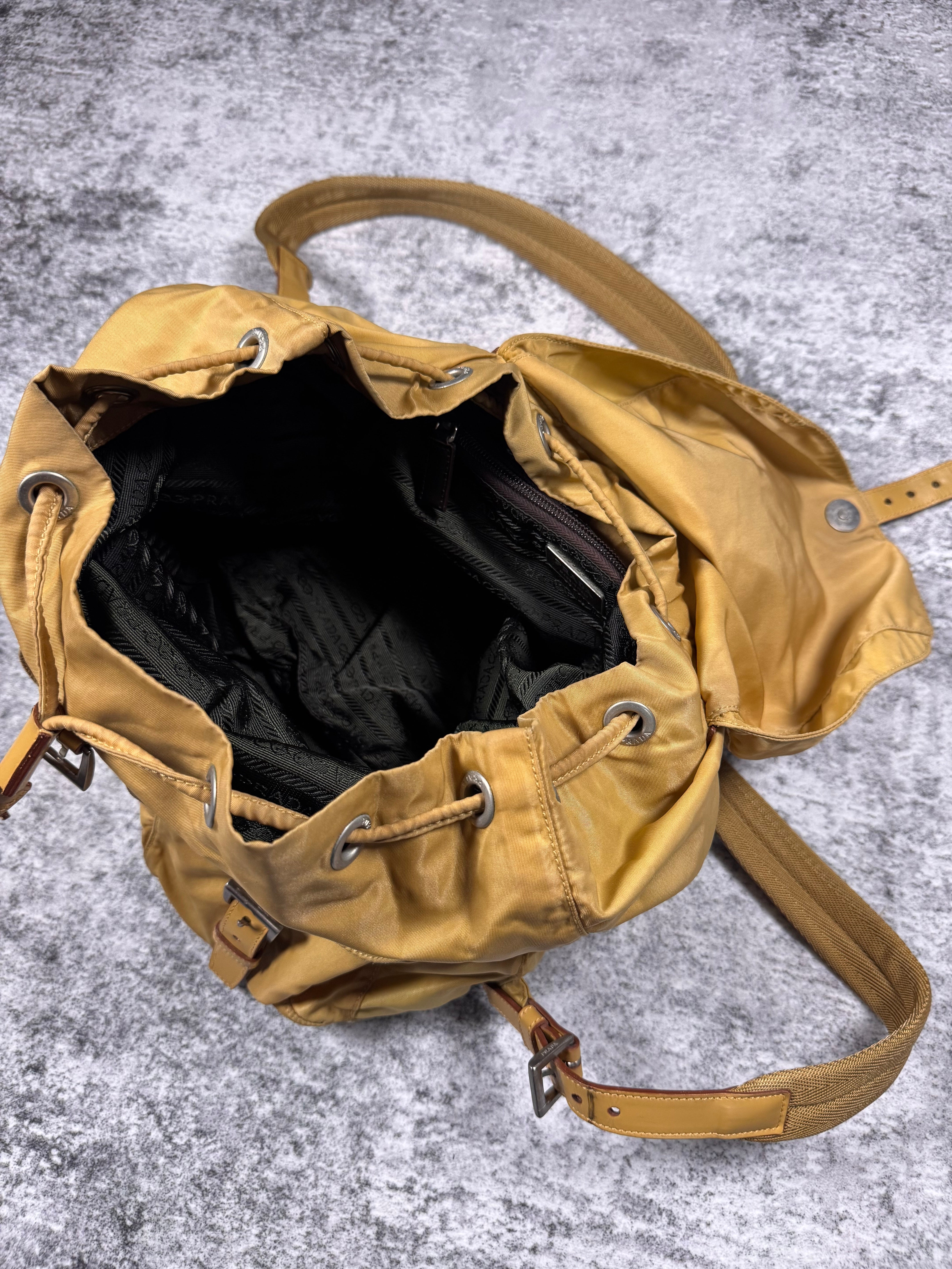 2000s Prada Milano ‘Miele’ Vela Nylon Backpack
