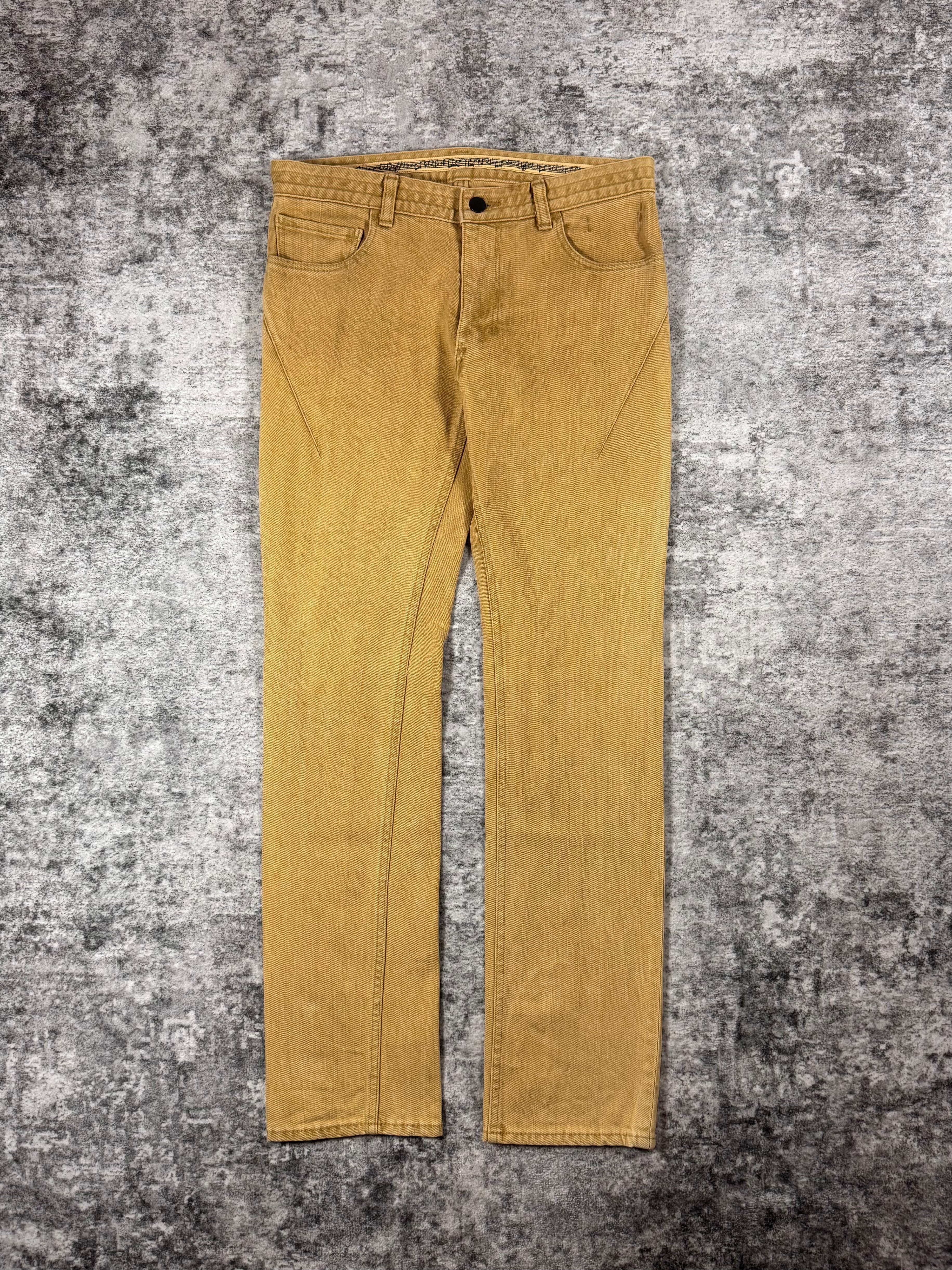 SS07 Number (N)ine “About A Boy” Tan Pain Denim