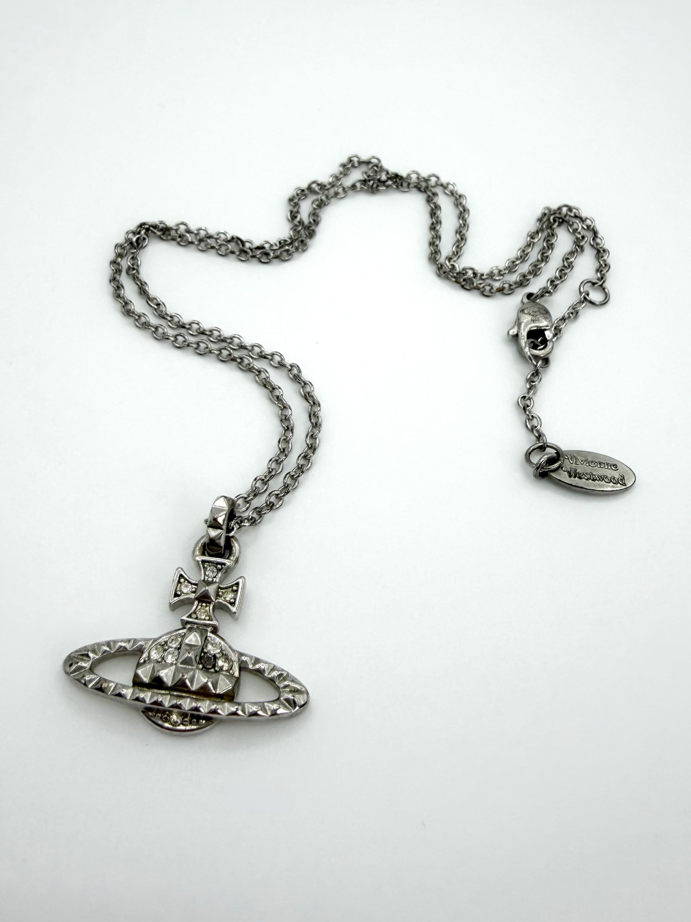 Vivienne Westwood ‘Mayfair Bas’ Silver Orb Necklace