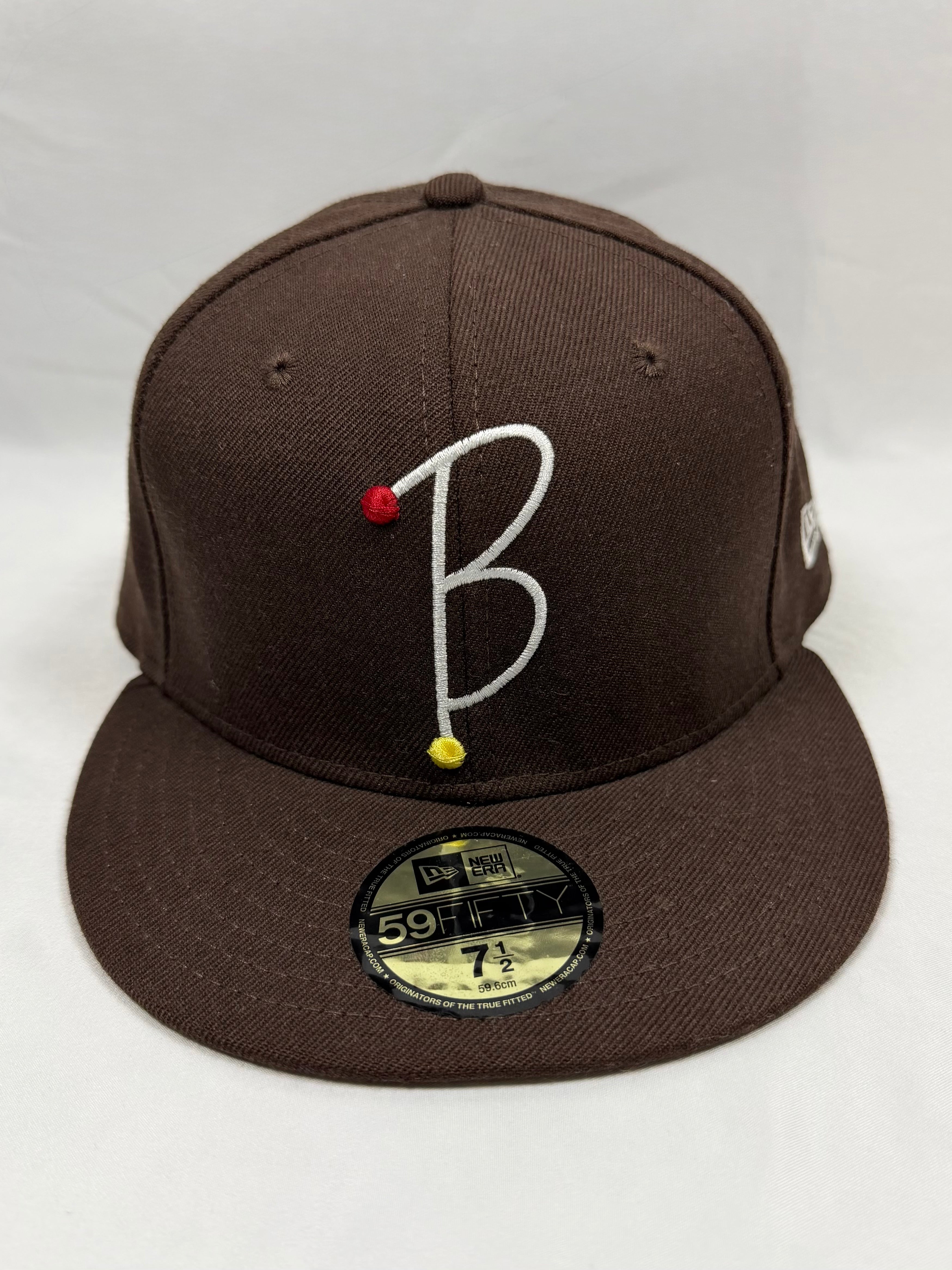FW08 A Bathing Ape ‘B’ Embroidery Brown New Era Fitted Cap