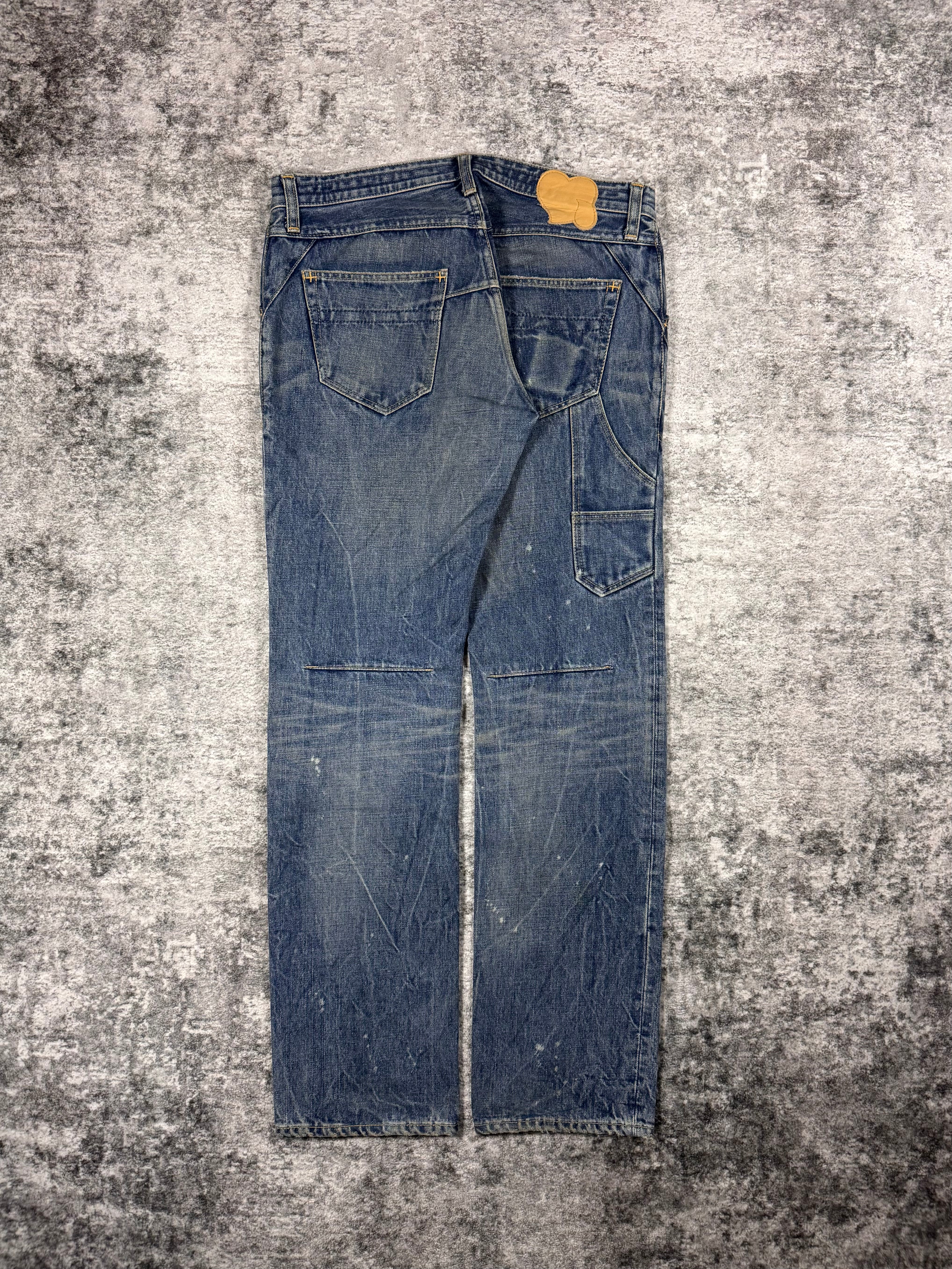 FW09 Number (N)ine “A Closed Feeling” Carpenter Paint-Splatter Pain Denim