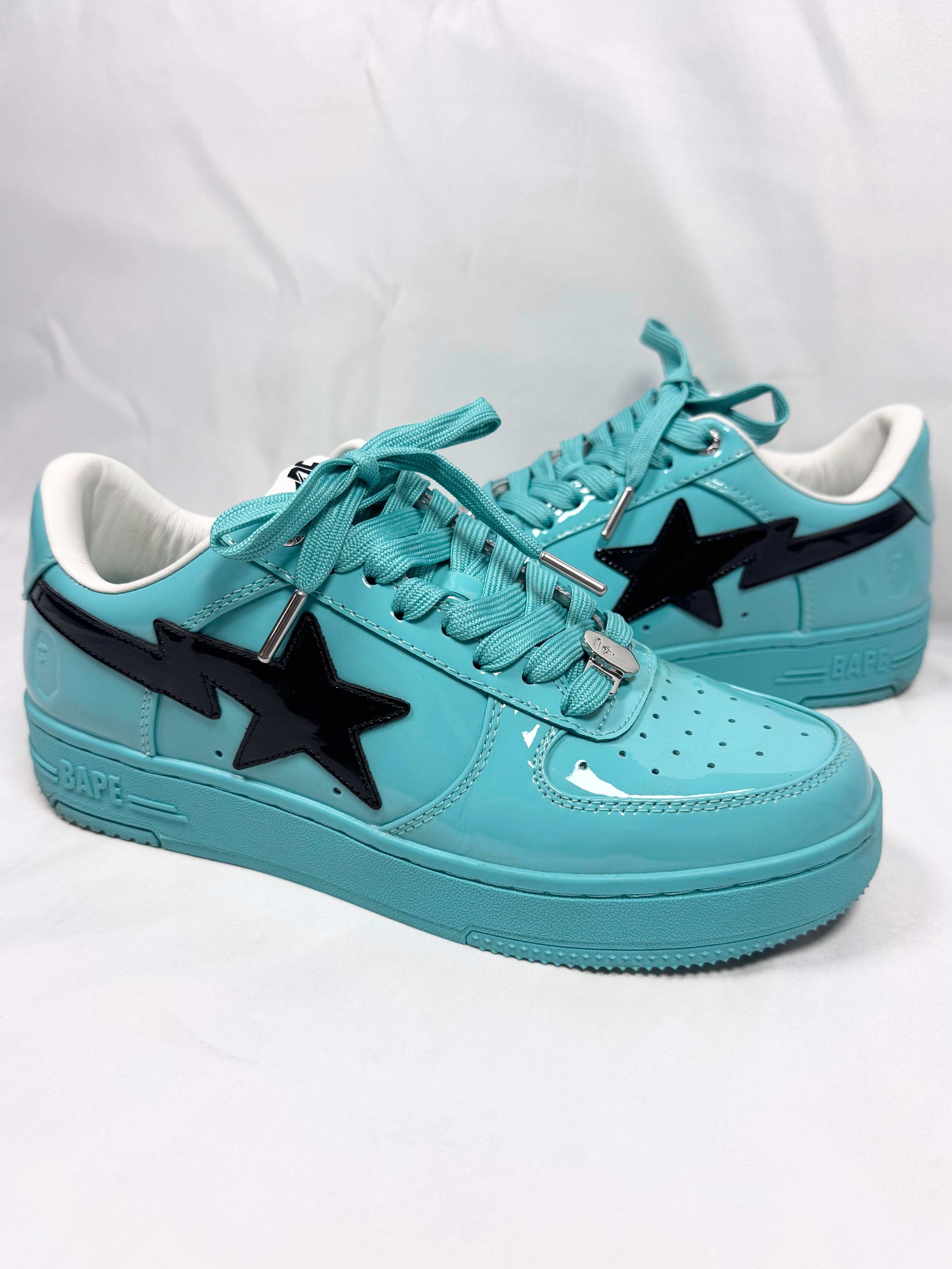 FW25 A Bathing Ape ‘Turquoise Blue’ Bapesta Low
