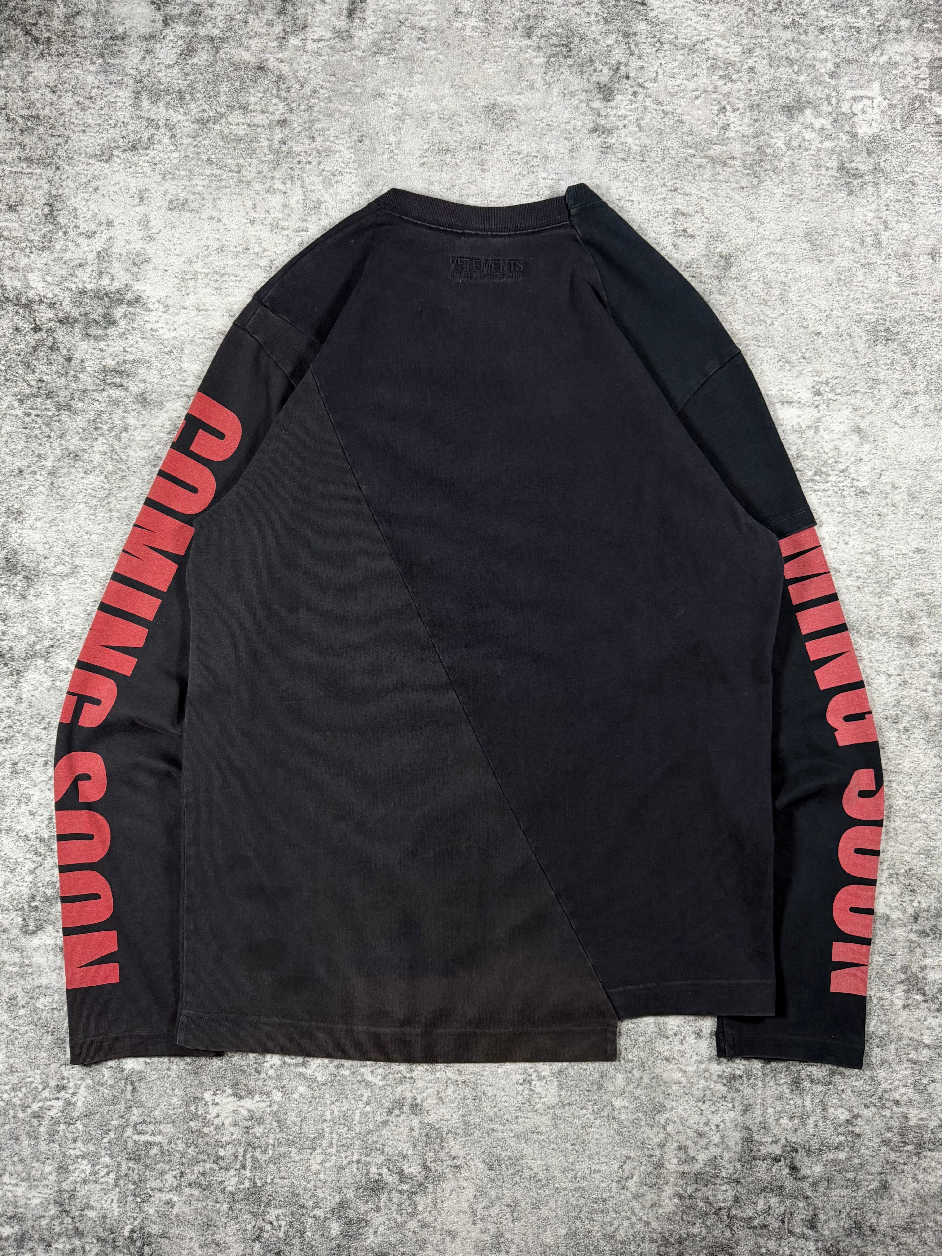 Vetements SS18 Reconstructed Zürich ‘Coming Soon..’ Longsleeve