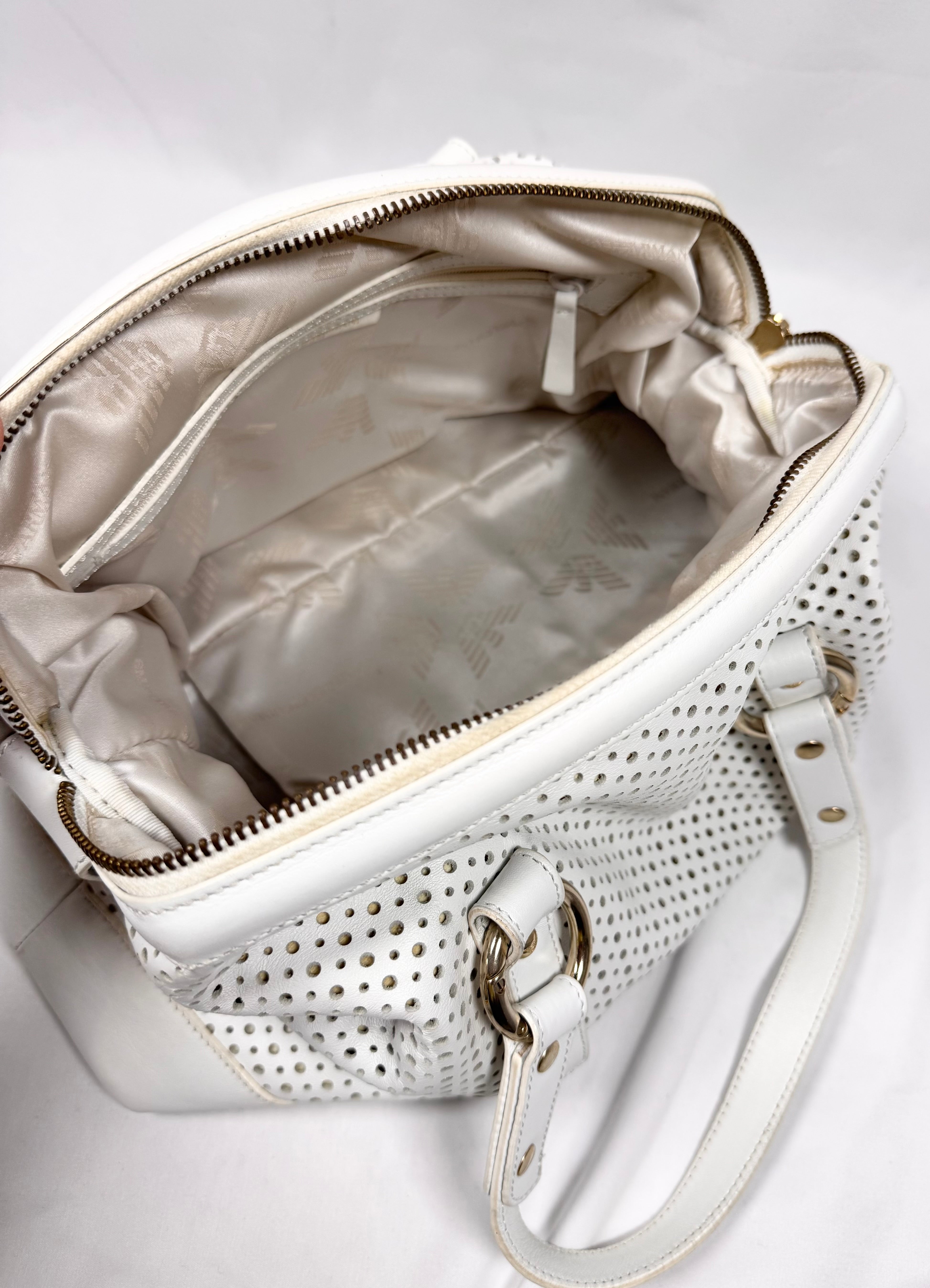 2000s Emporio Armani ‘Circular Cut-Out’ Hand Bag