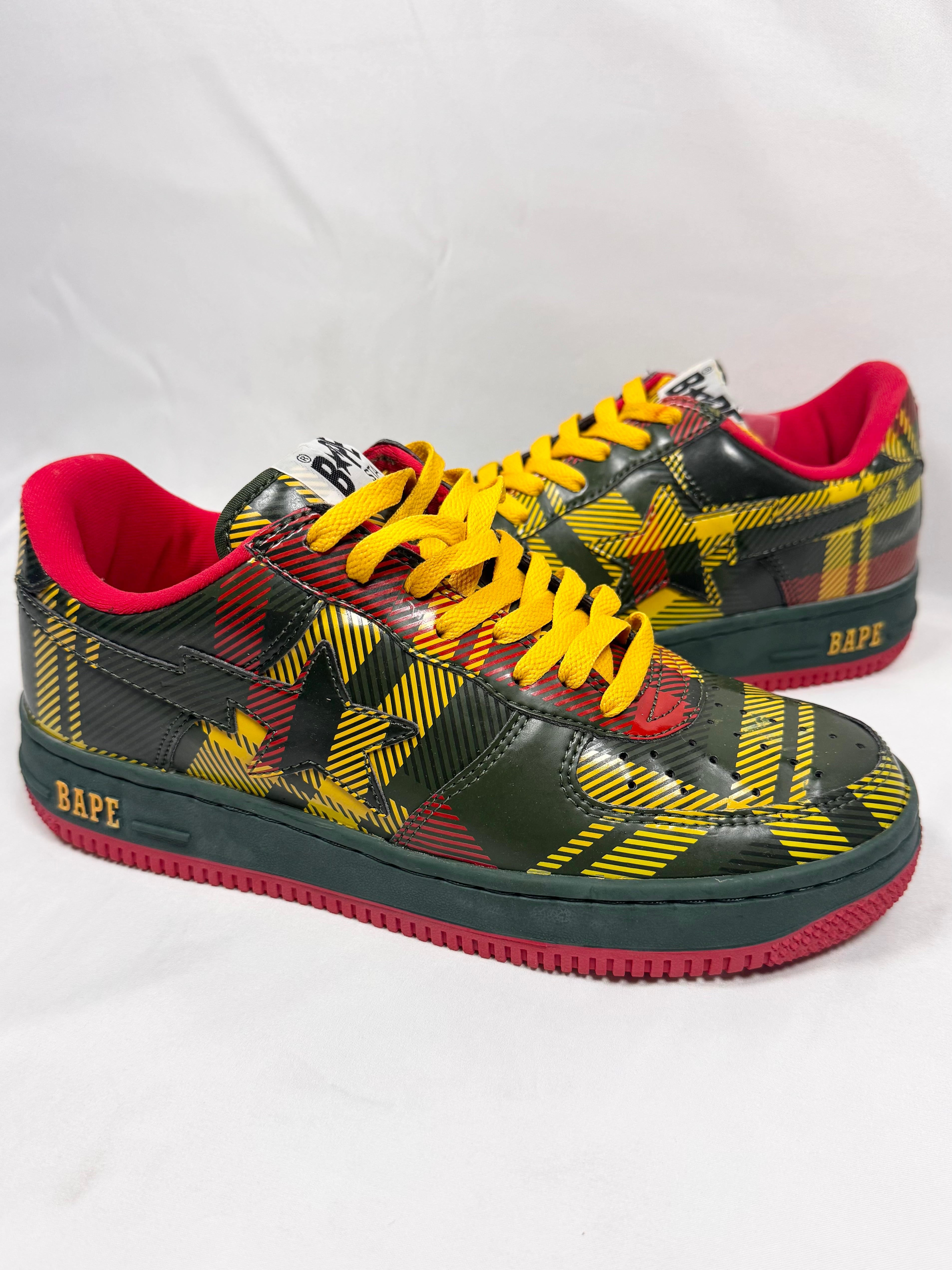 2008 A Bathing Ape ‘Isetan’ Plaid Bapesta Low