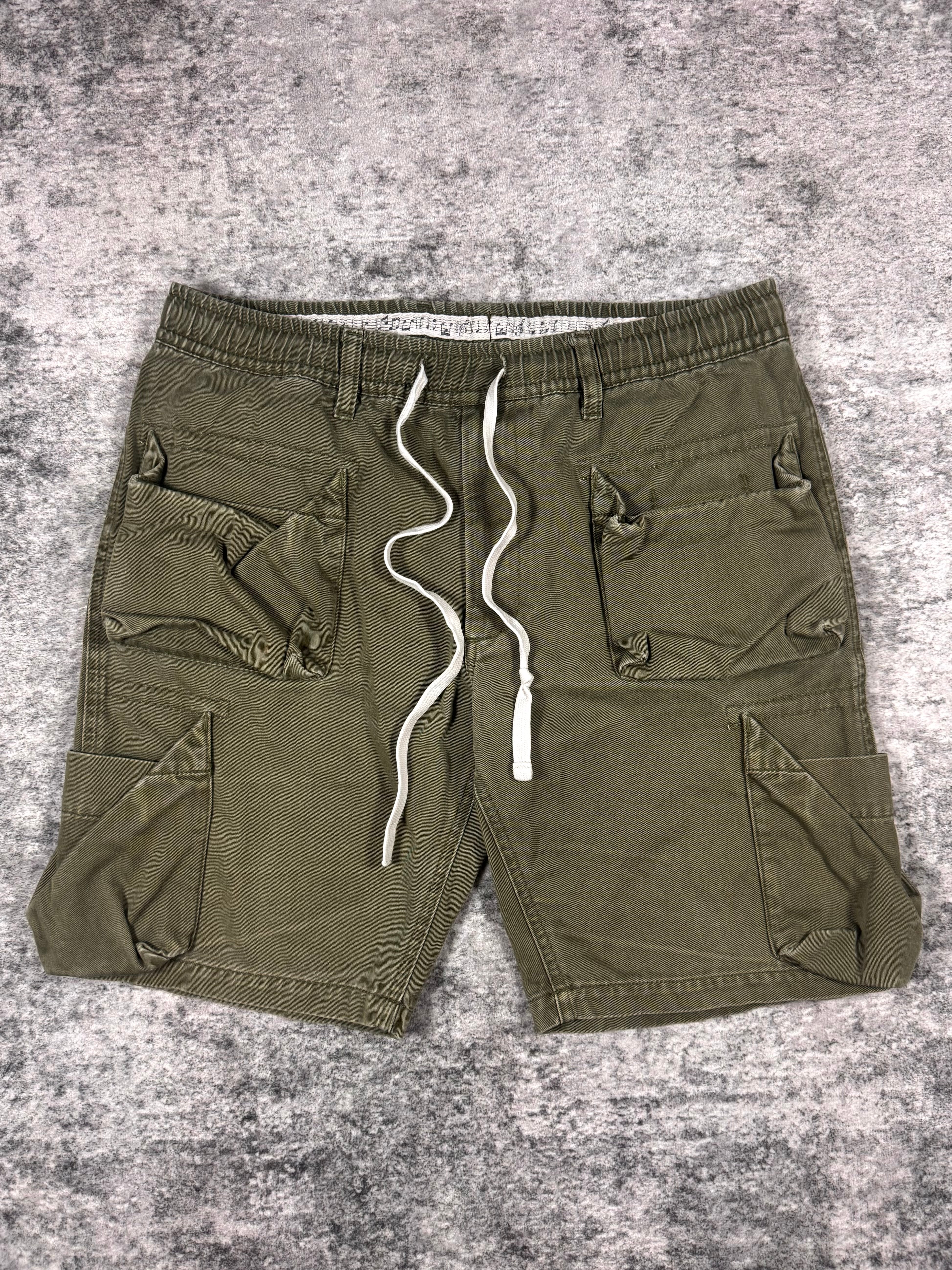 Number (N)ine Six Pocket Khaki Cargo Shorts