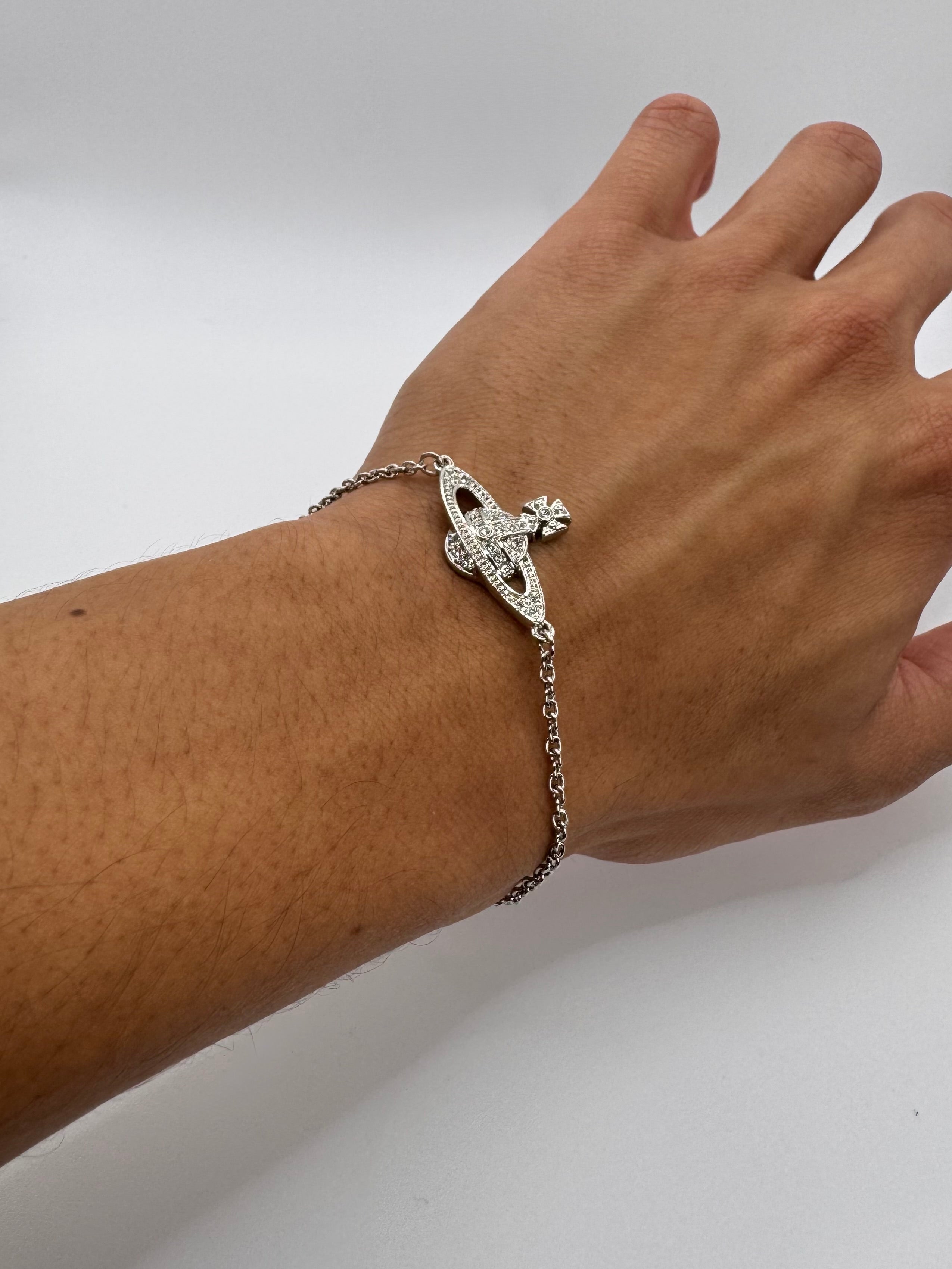 Vivienne Westwood Silver ‘Saturn Orb’ Bracelet