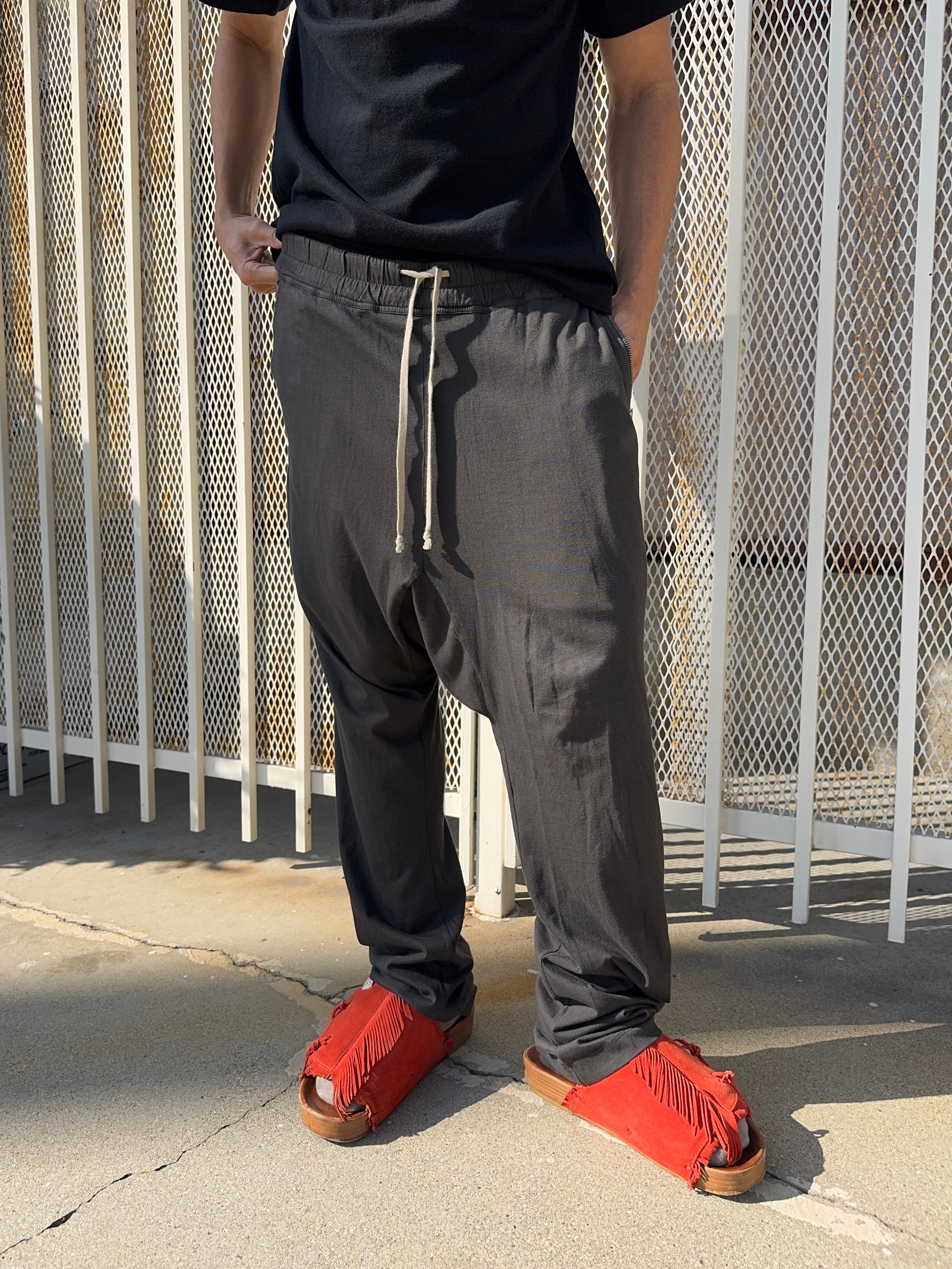 SS14 Rick Owens “Vicious” Dark Dust’ Pod Zip Sweatpants