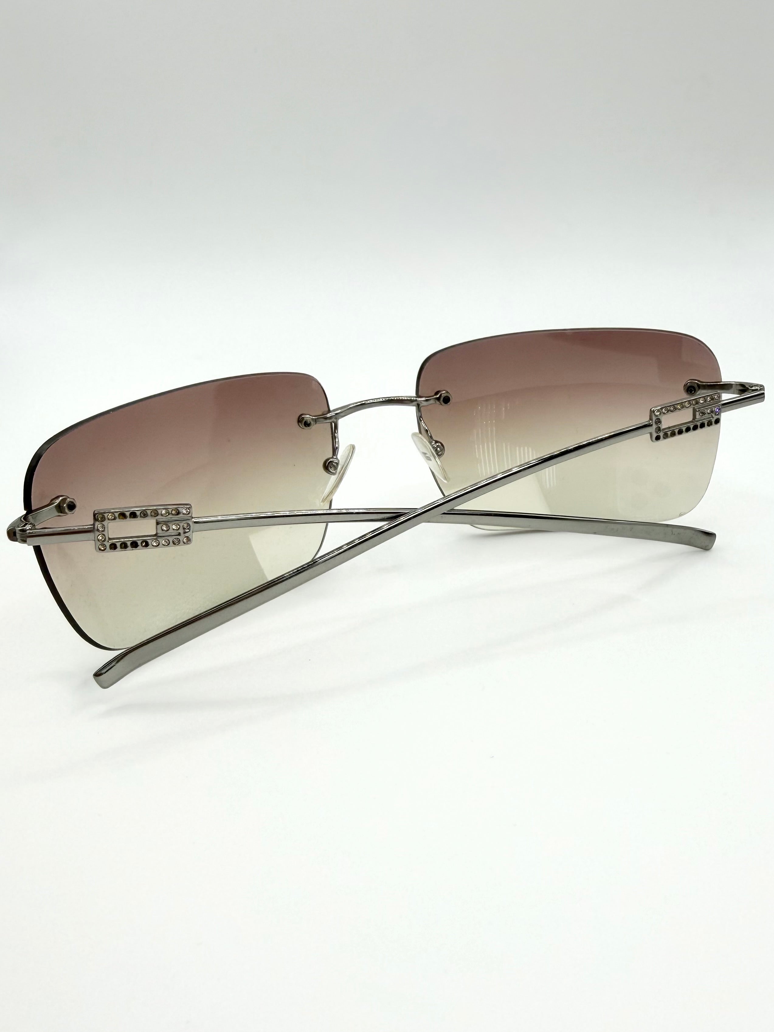 2000s Gucci Tom Ford ‘GG1780’ Strass Rhinestone Sunglasses