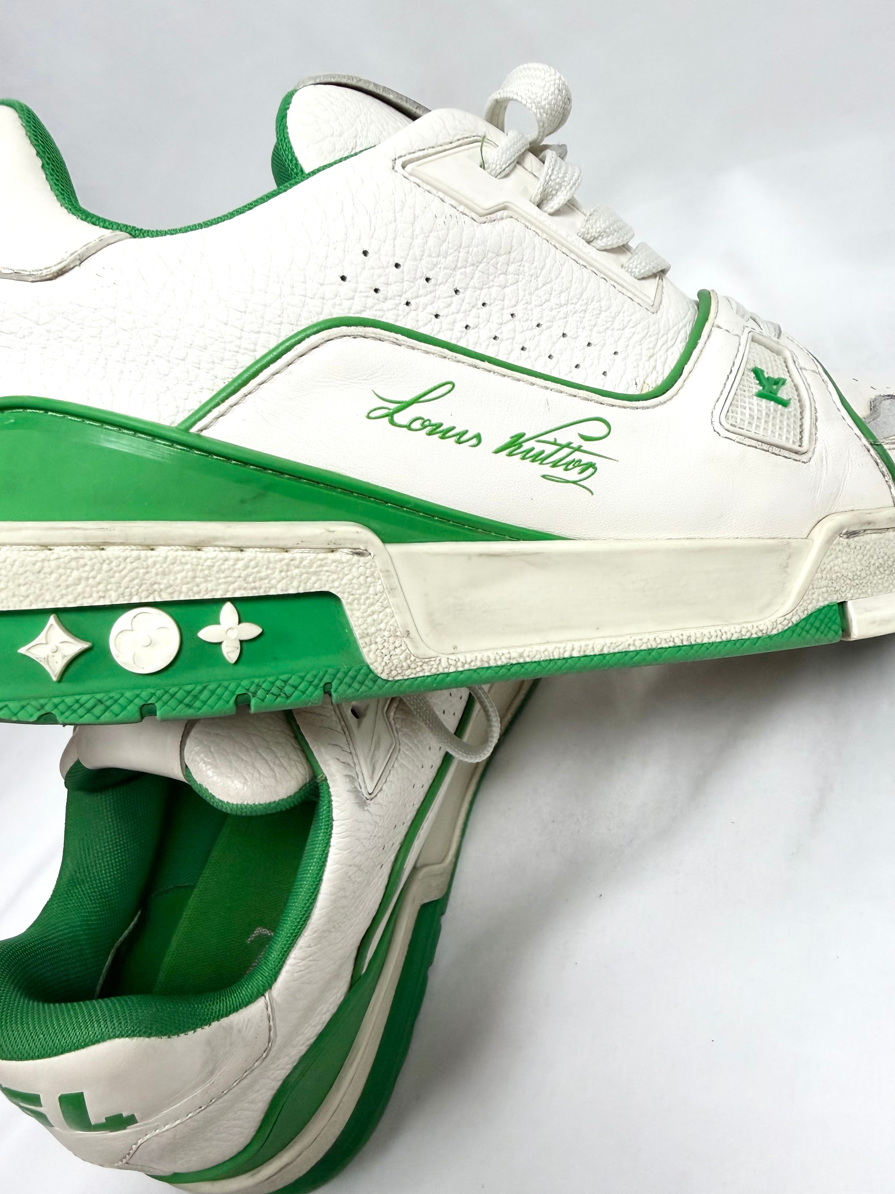 2023 Louis Vuitton Virgil Abloh Green/White LV Trainer