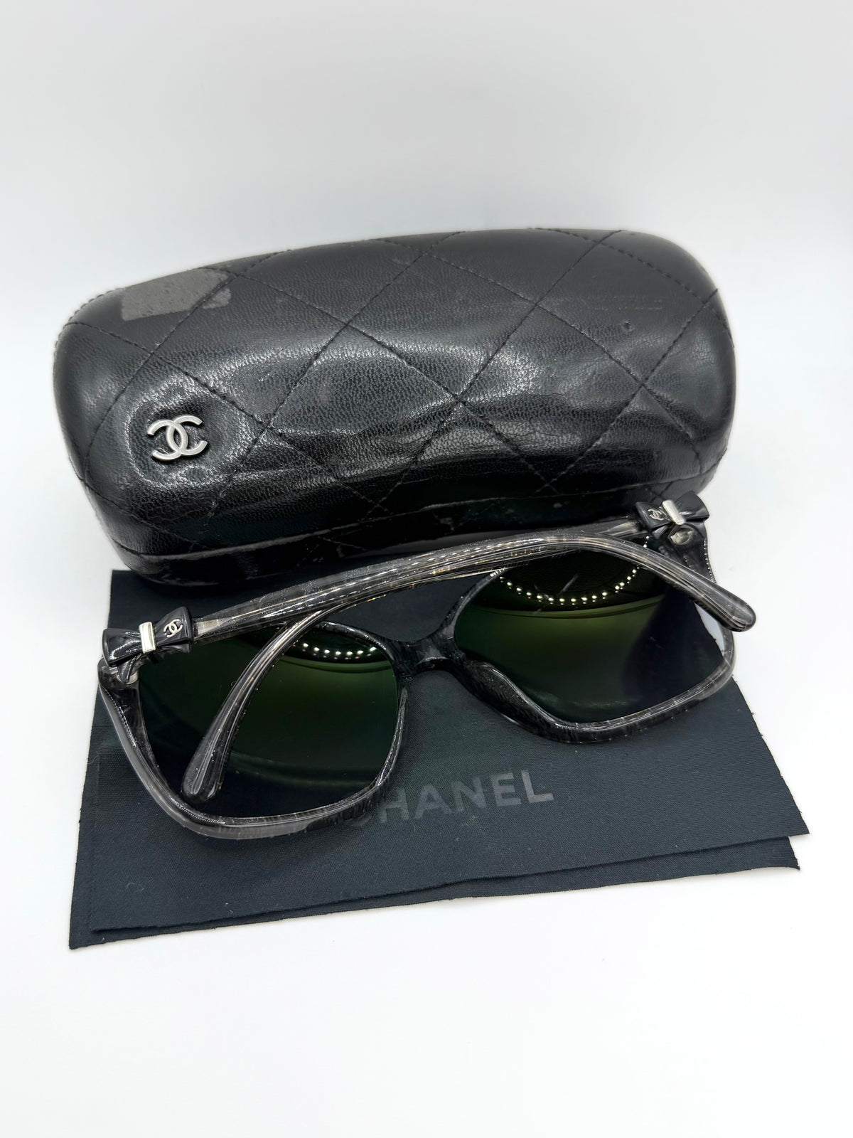 Chanel 5205-A CC Ribbon Tortoiseshell Sunglasses