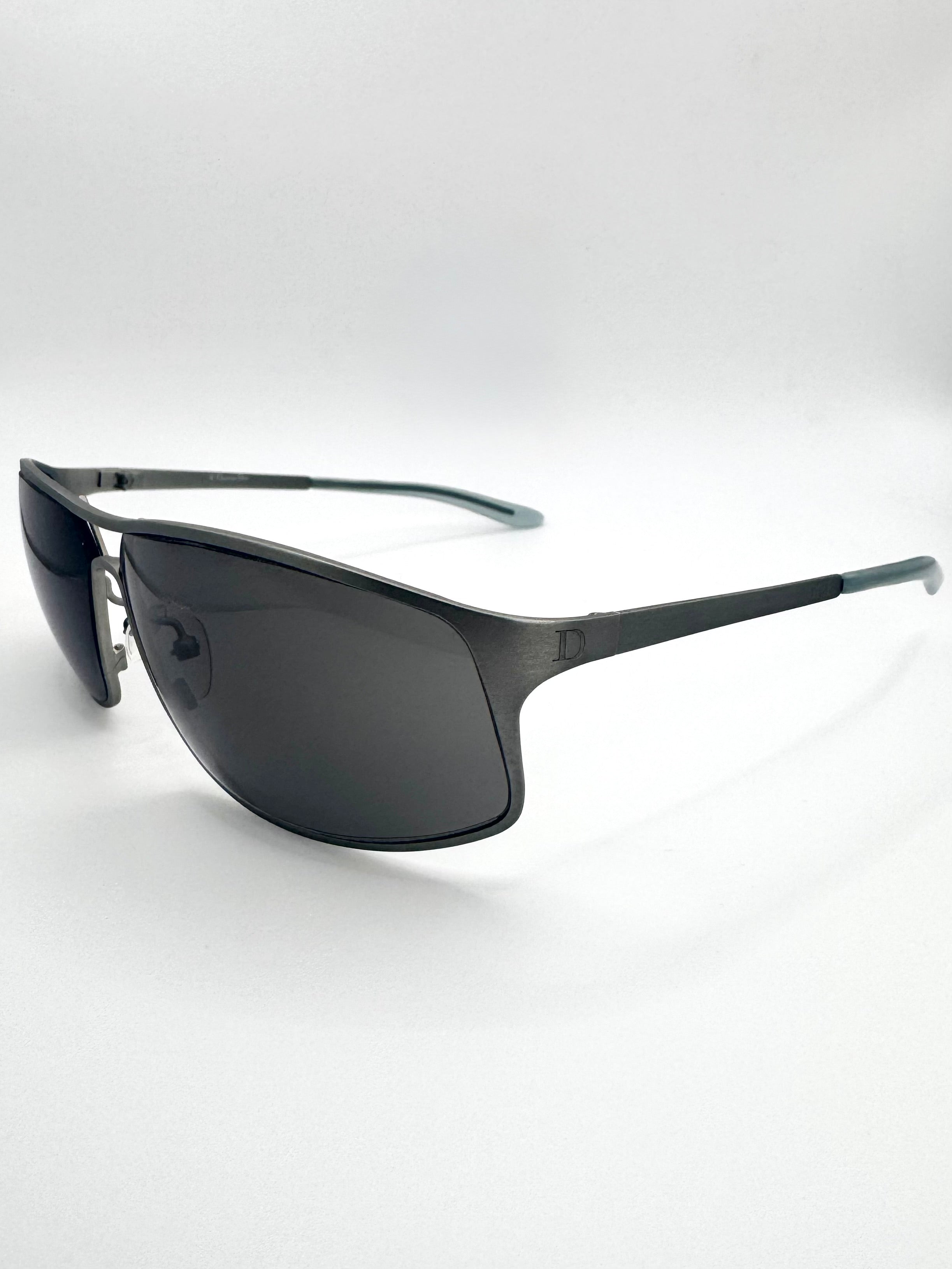 2000s Christian Dior “Dior Street” Gunmetal Sunglasses