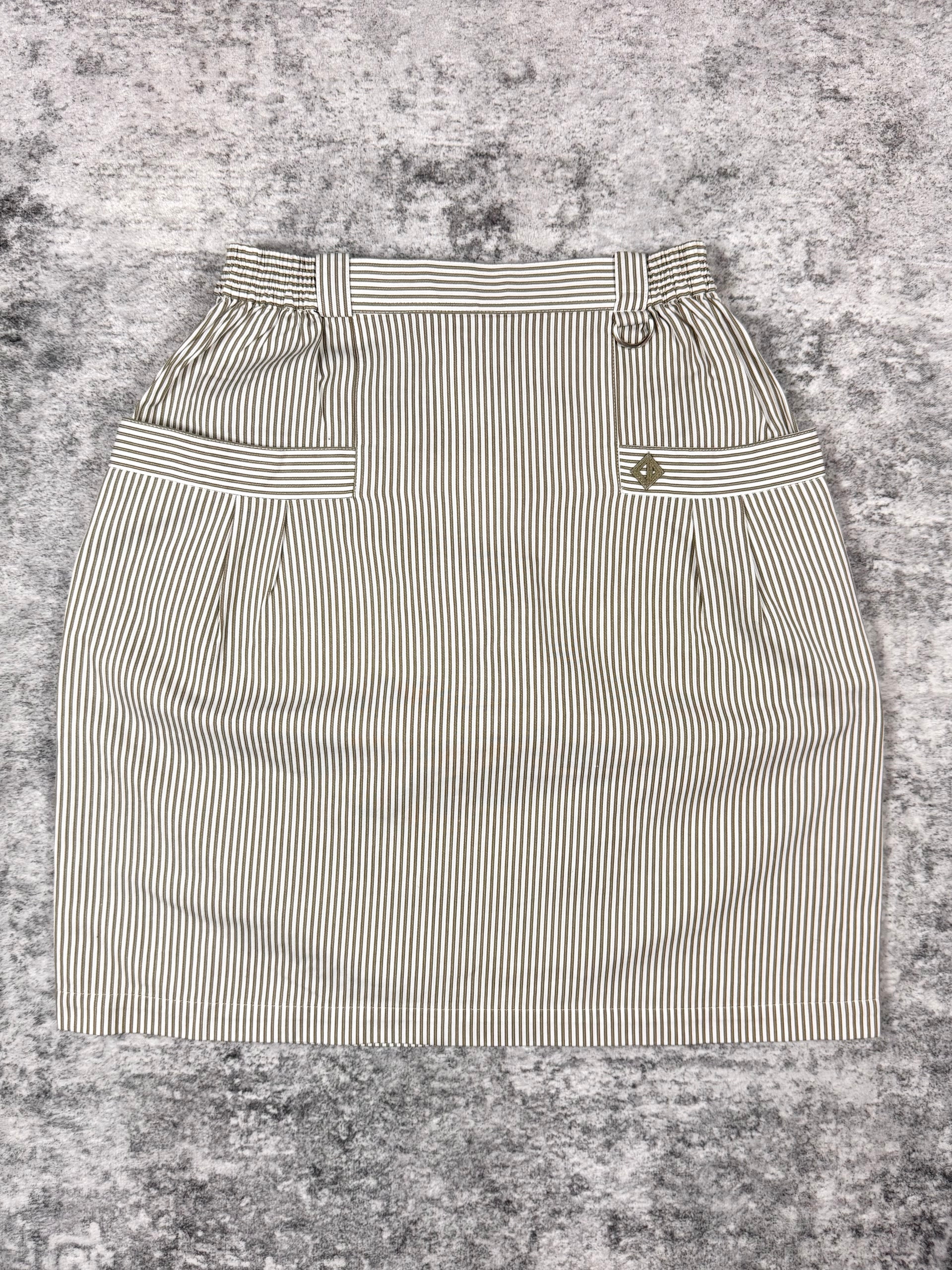 90s Christian Dior Sports Vintage Striped Mini Skirt