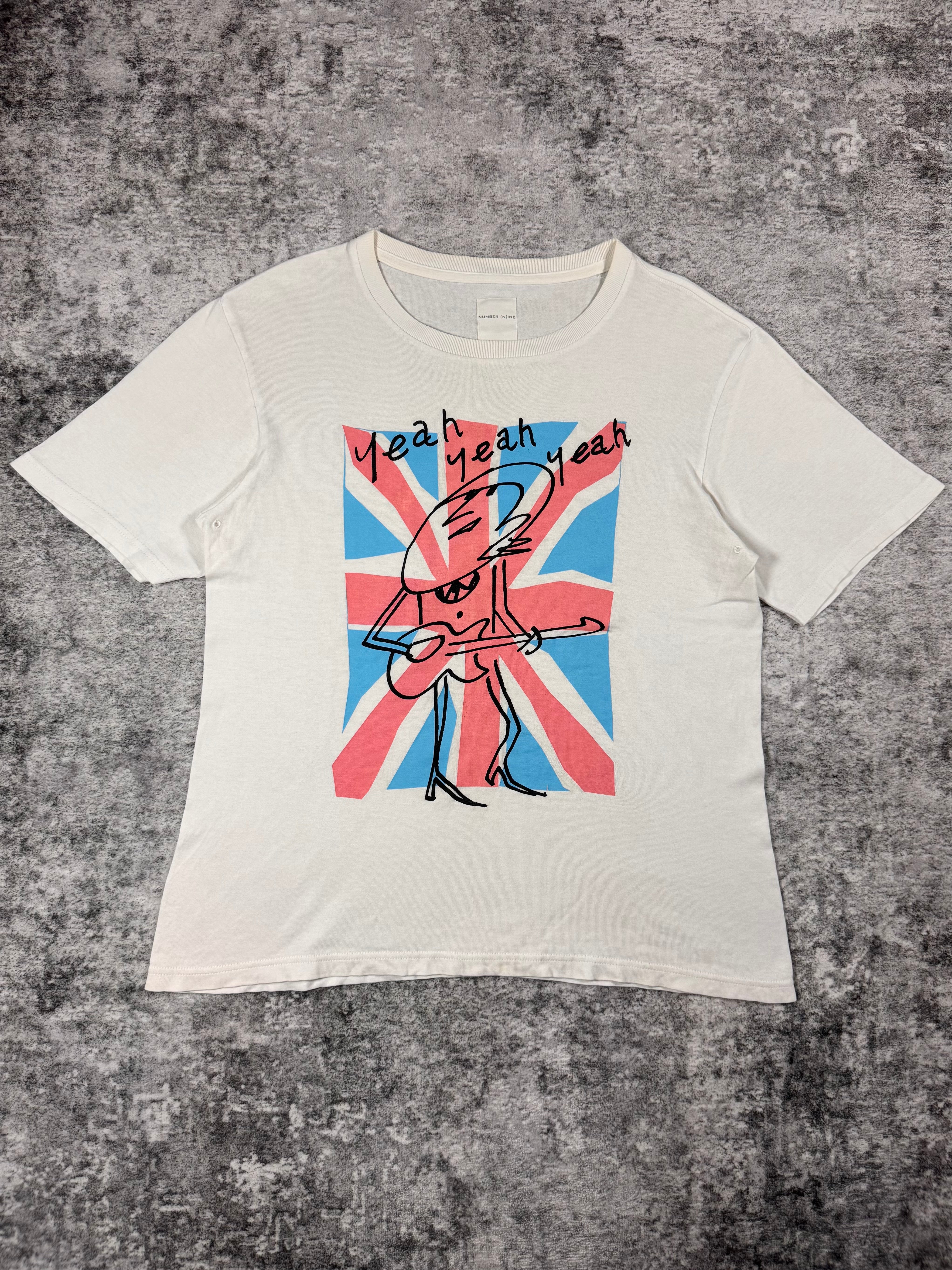 AW00 Number (N)ine “Redisun” Union Jack Rockstar T shirt