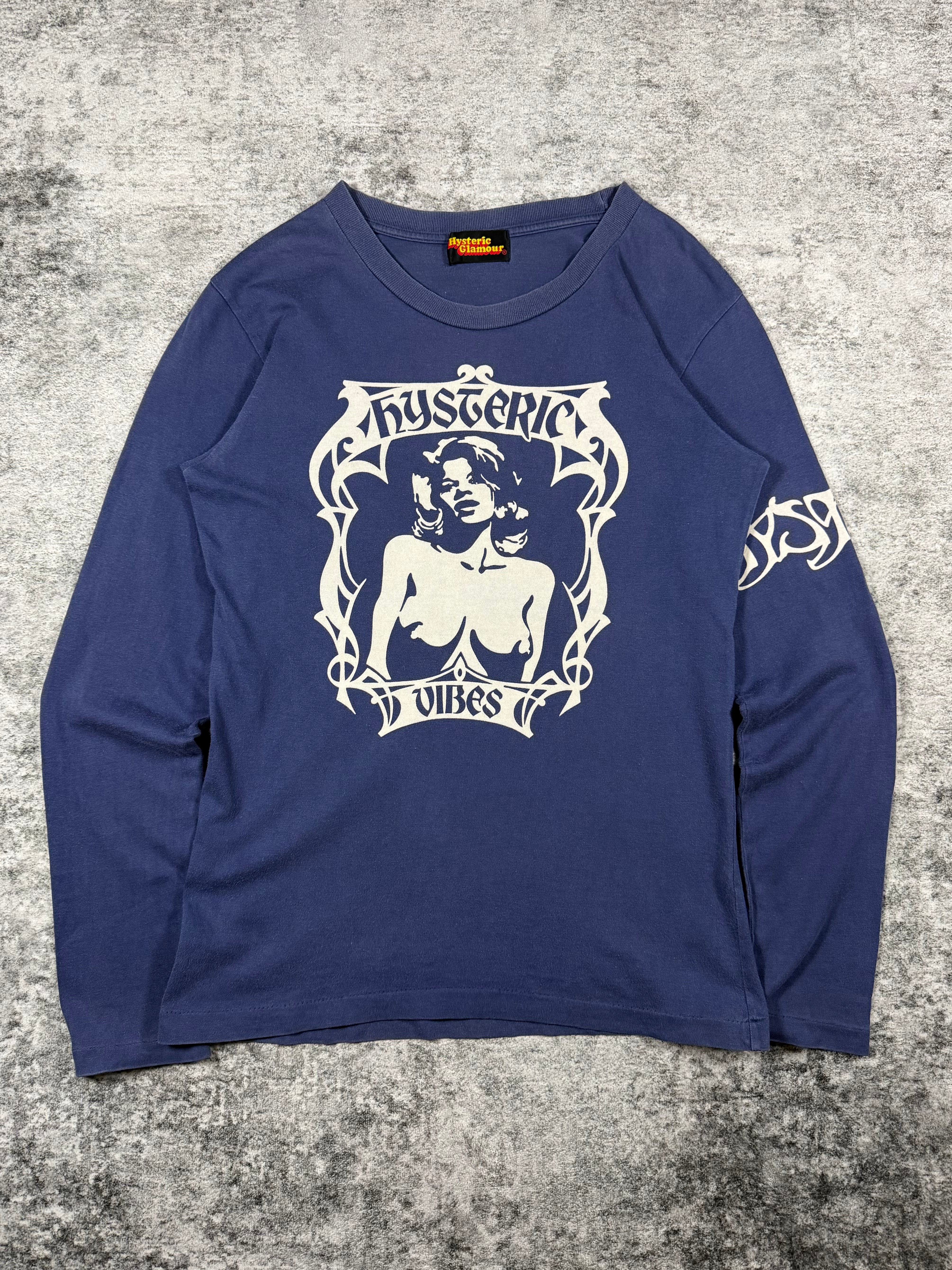 1990s Hysteric Glamour ‘Vibes’ Gothic Showgirl Longsleeve