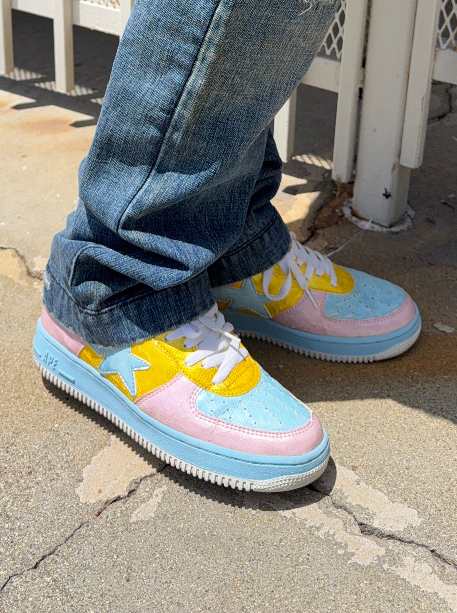 2006 A Bathing Ape ‘Cotton Candy’ Snakeskin Bapesta Low