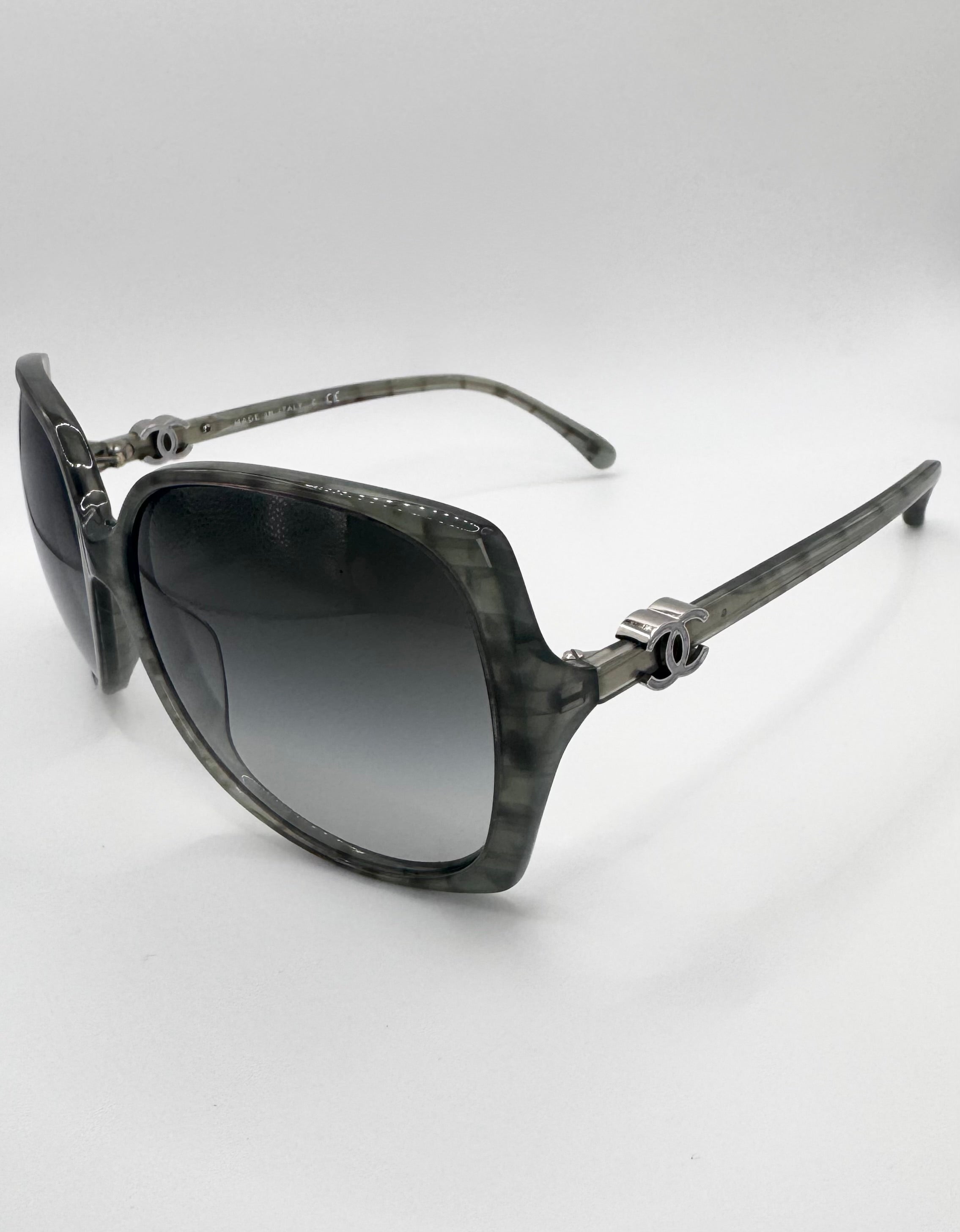 Chanel ‘5216-A’ Smokey Dye CC Butterfly Sunglasses