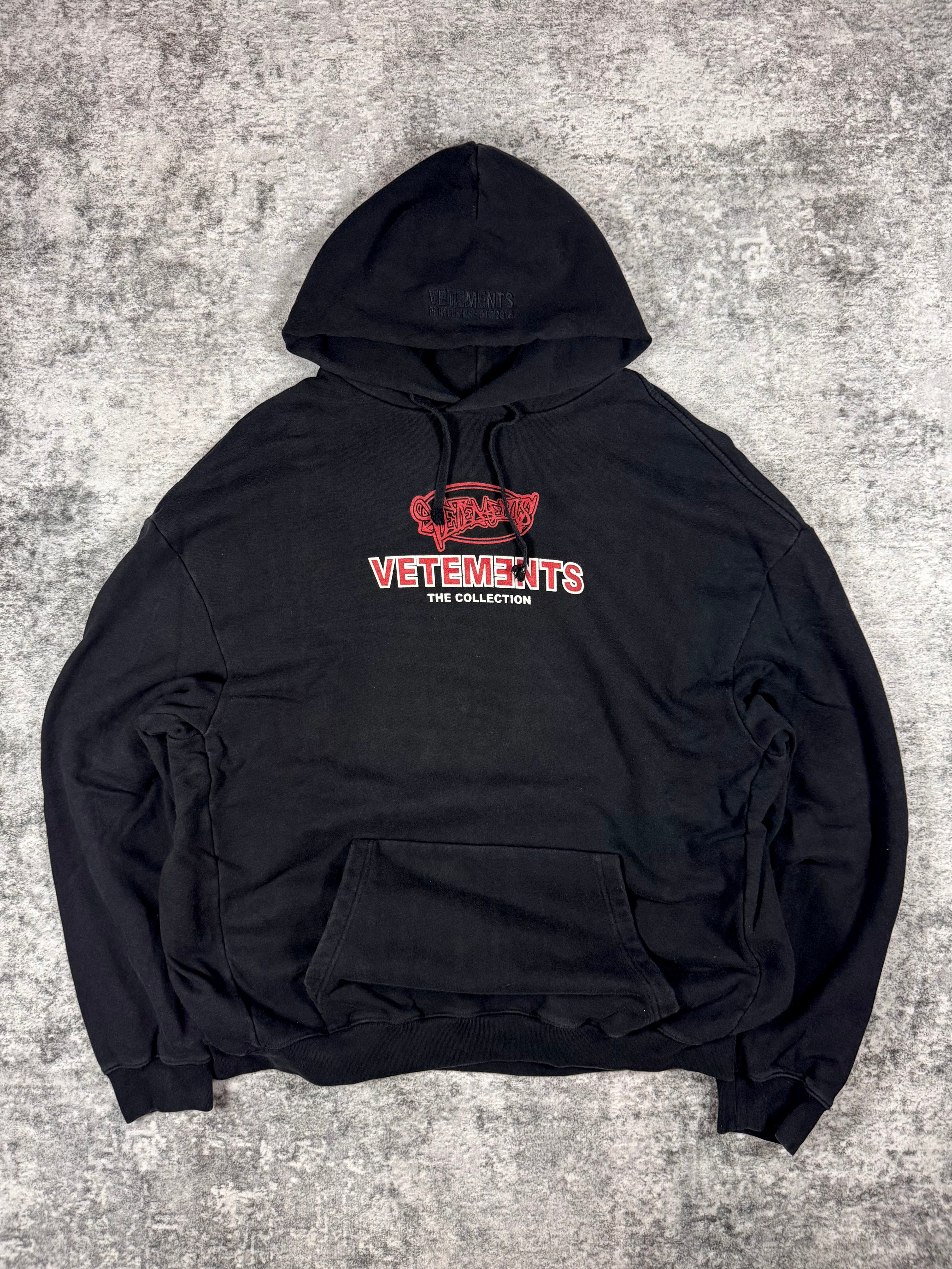 SS18 Vetements “The Collection” Graffiti Logo Oversized Hoodie