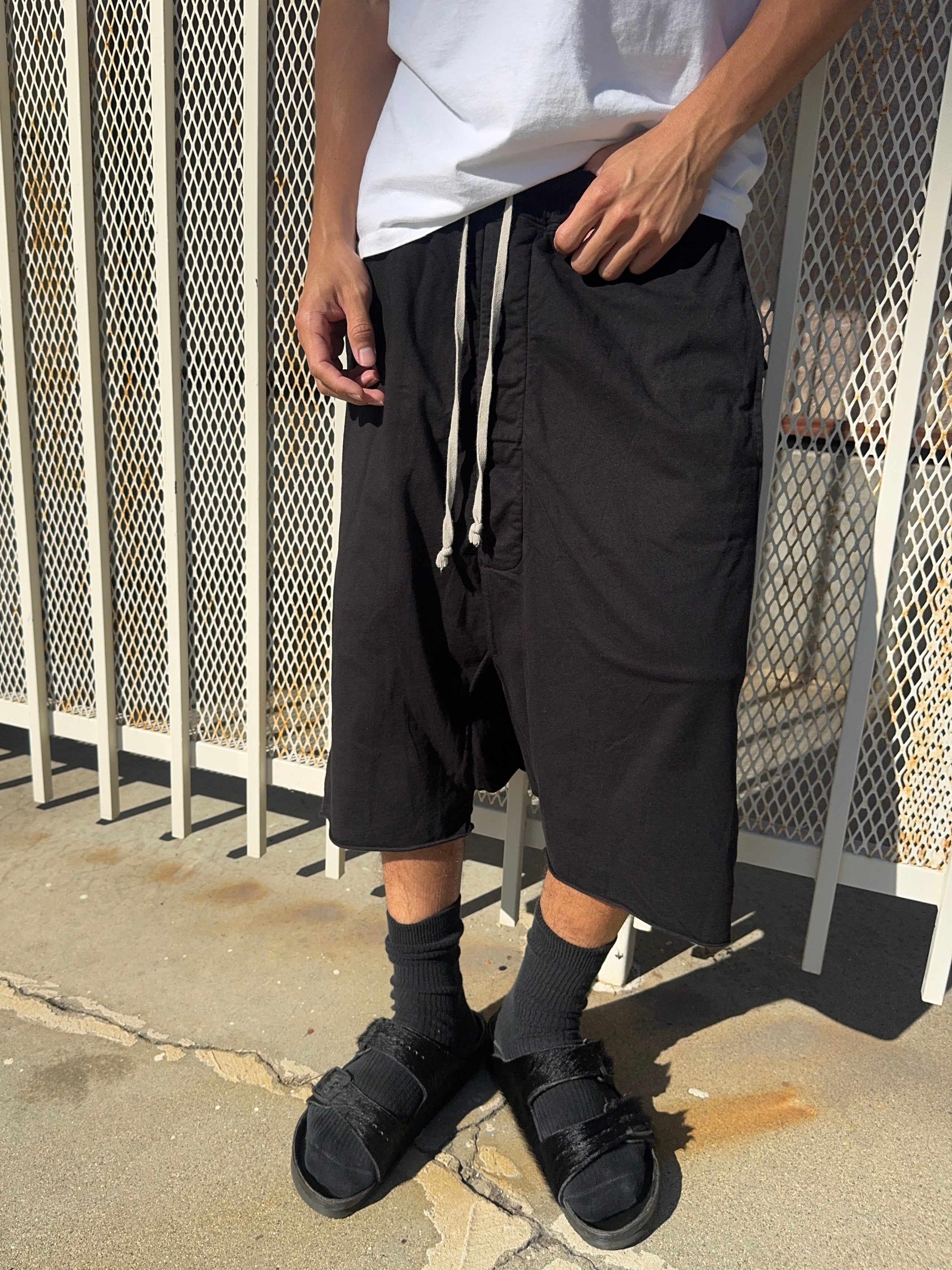 FW21 Rick Owens “Gethsemane” Drkshdw Cotton Pod Shorts