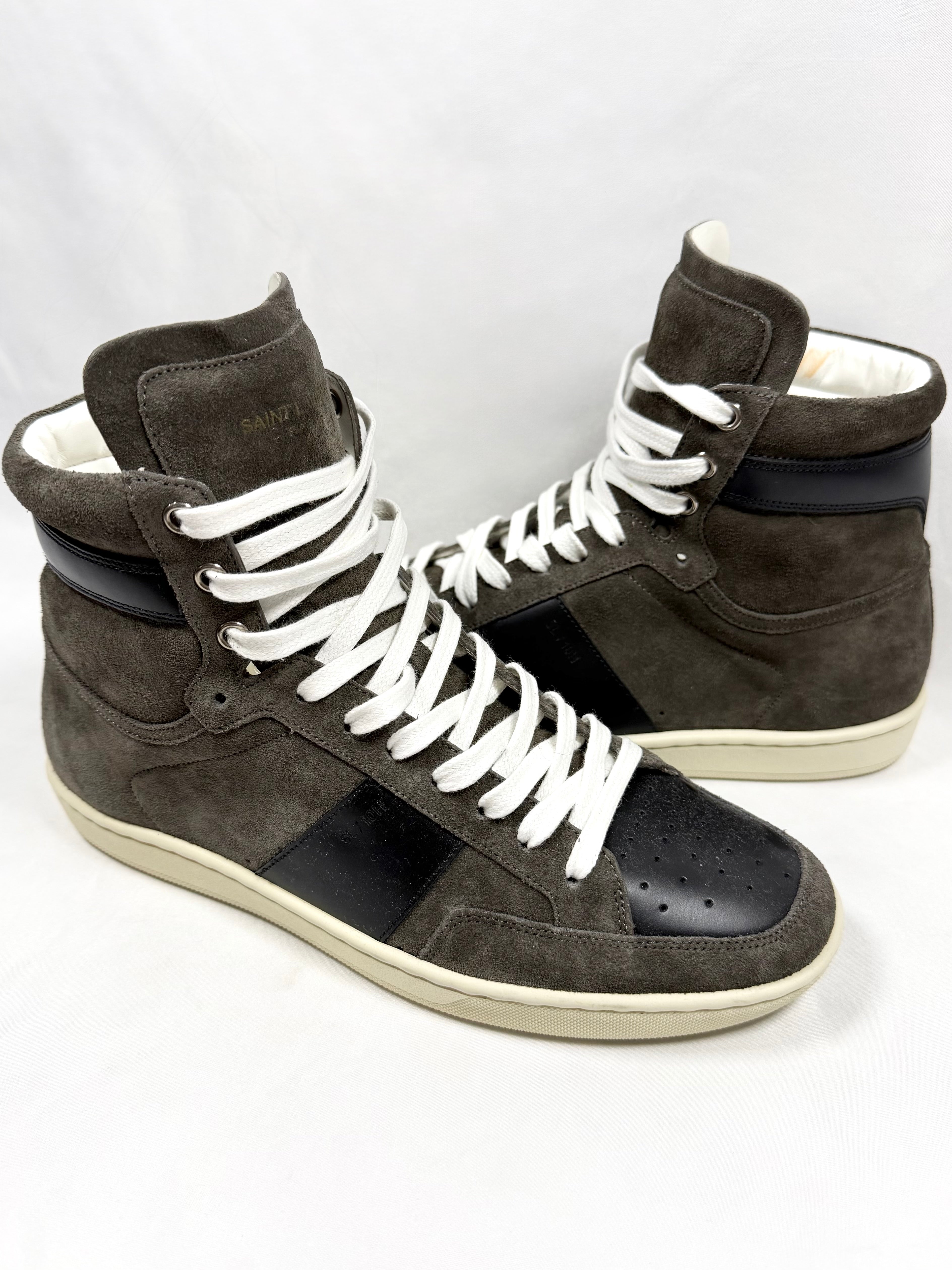 Saint Laurent ‘SL/10H’ Hedi Slimane Brown Suede Court High
