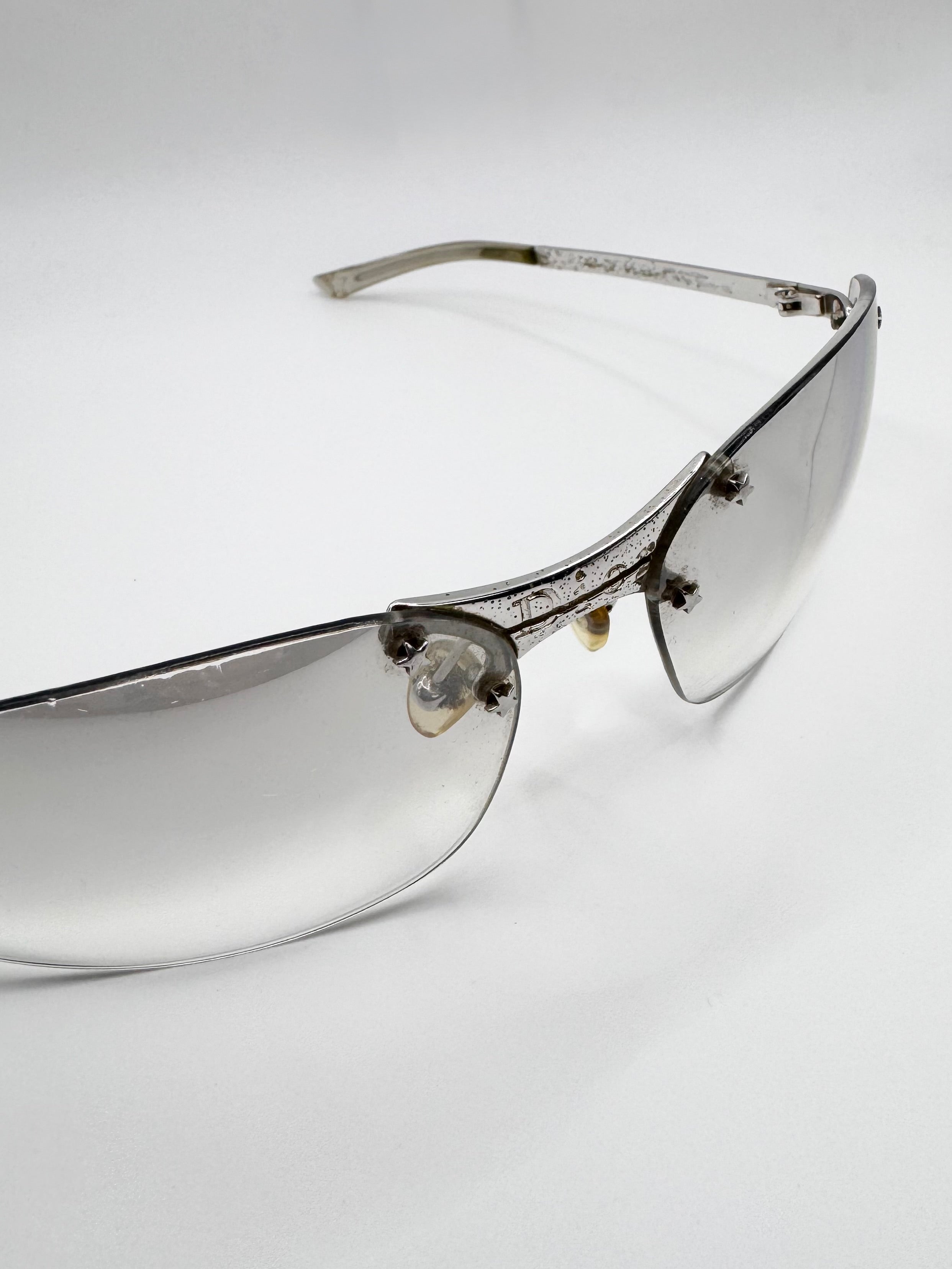 2000s Christian Dior ‘Pop’ Star Motif Shield Sunglasses