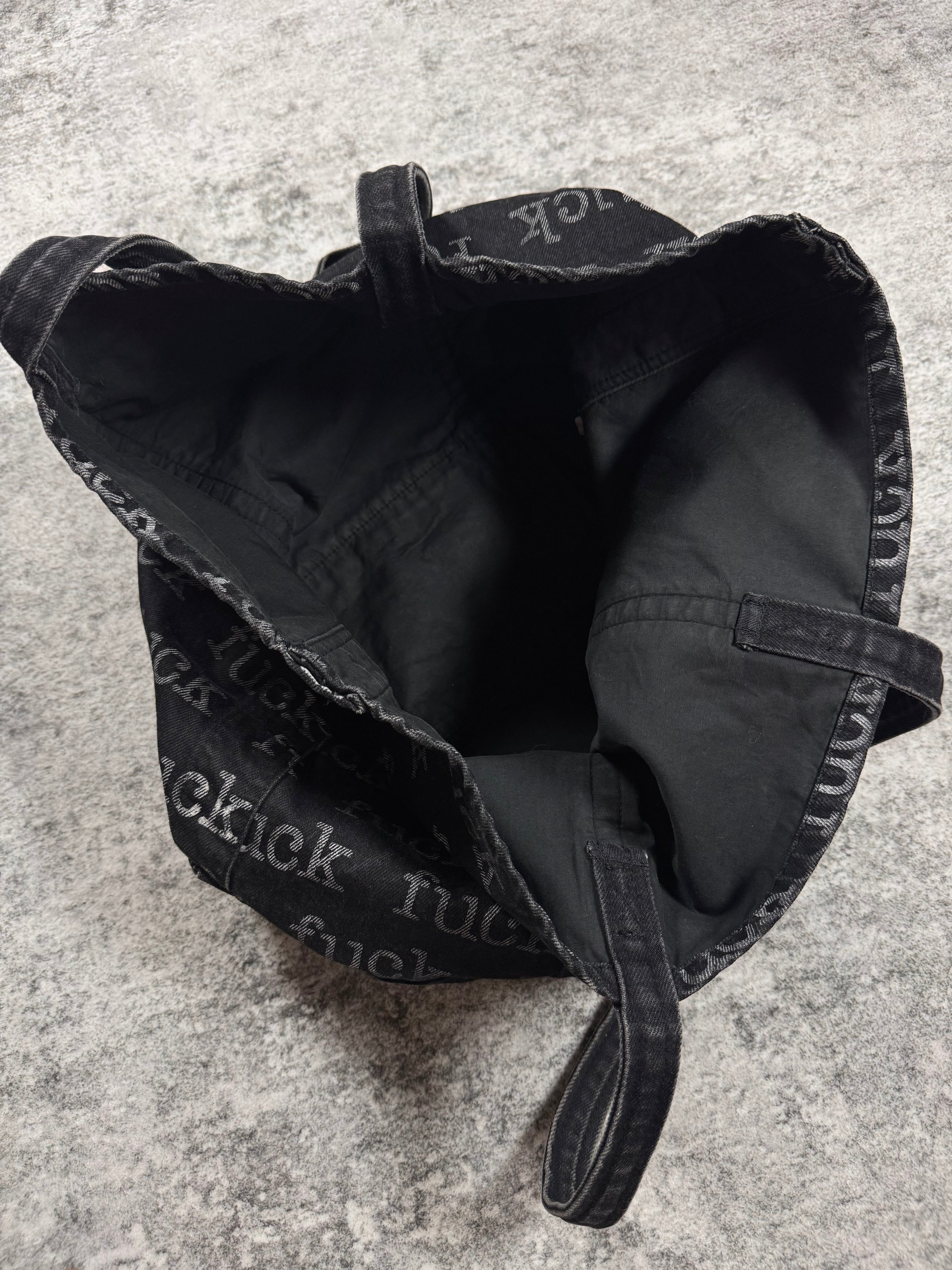 FW13 Supreme ‘Fuck’ Bogo Denim Tote Bag