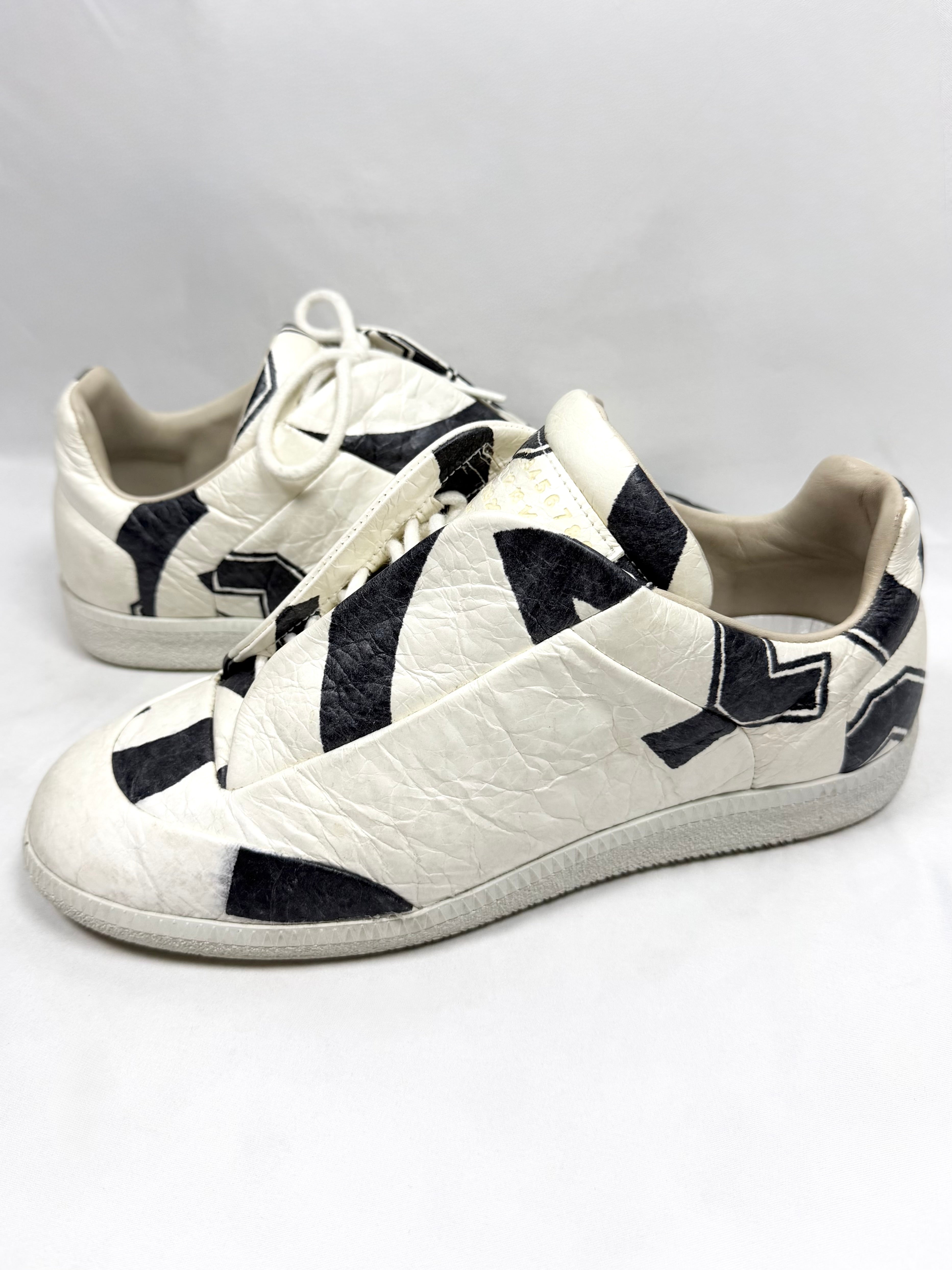 FW15 Maison Margiela ‘Numbers’ Crinkle Leather Future Low