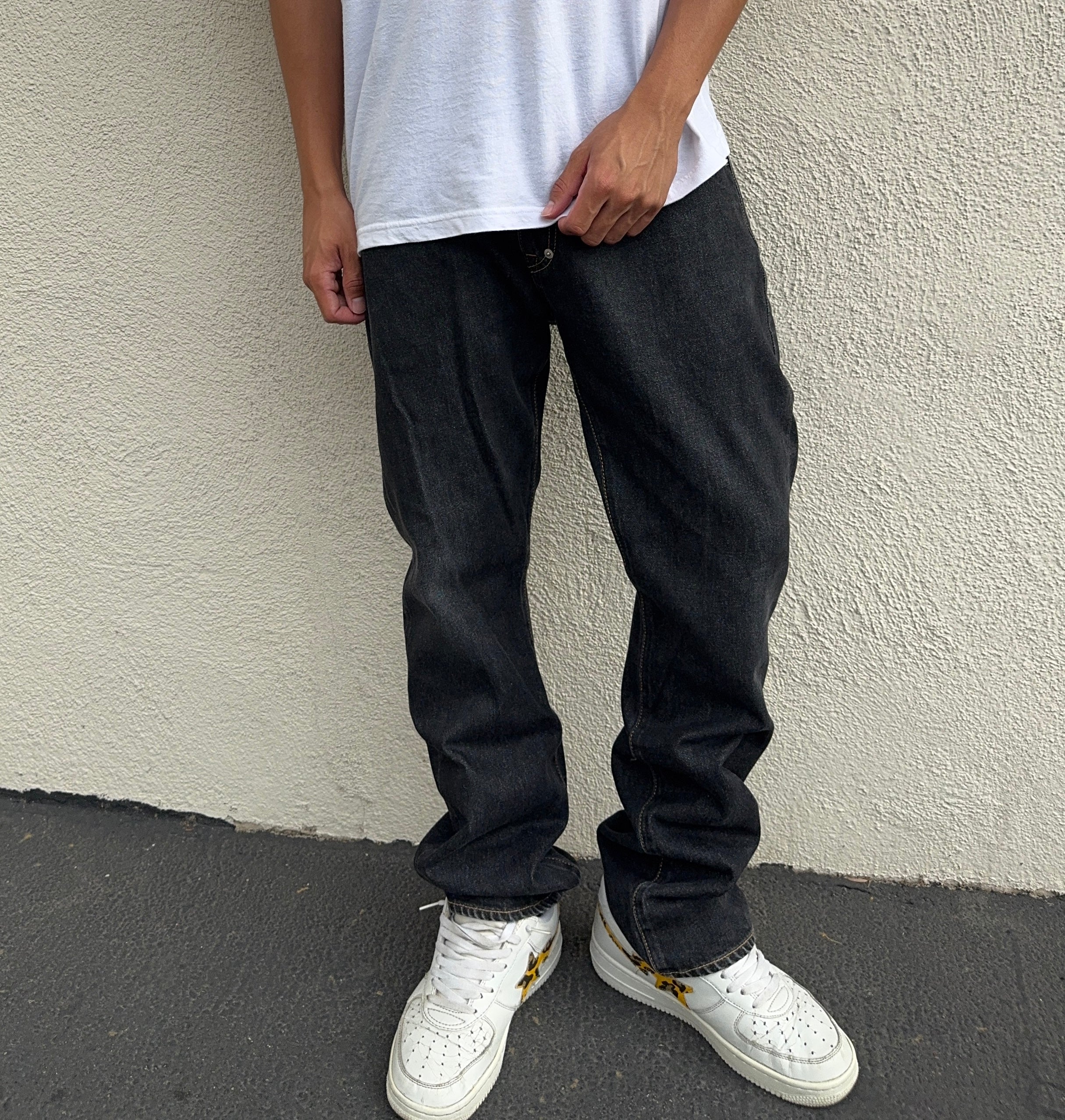 2000s Swagger Green $ Black Wash Denim