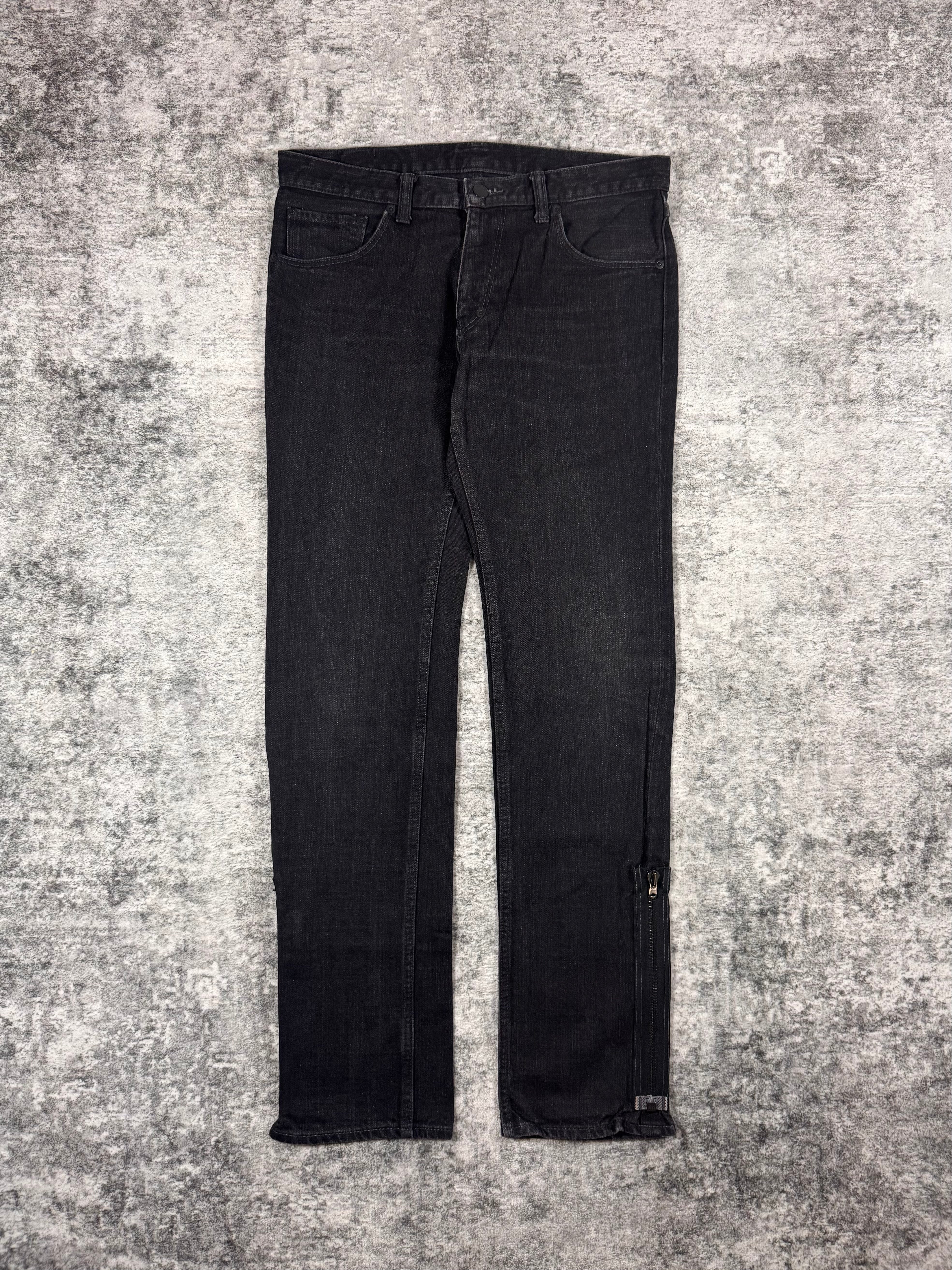 FW06 Number (N)ine “Noir” Zipper Black Pain Denim