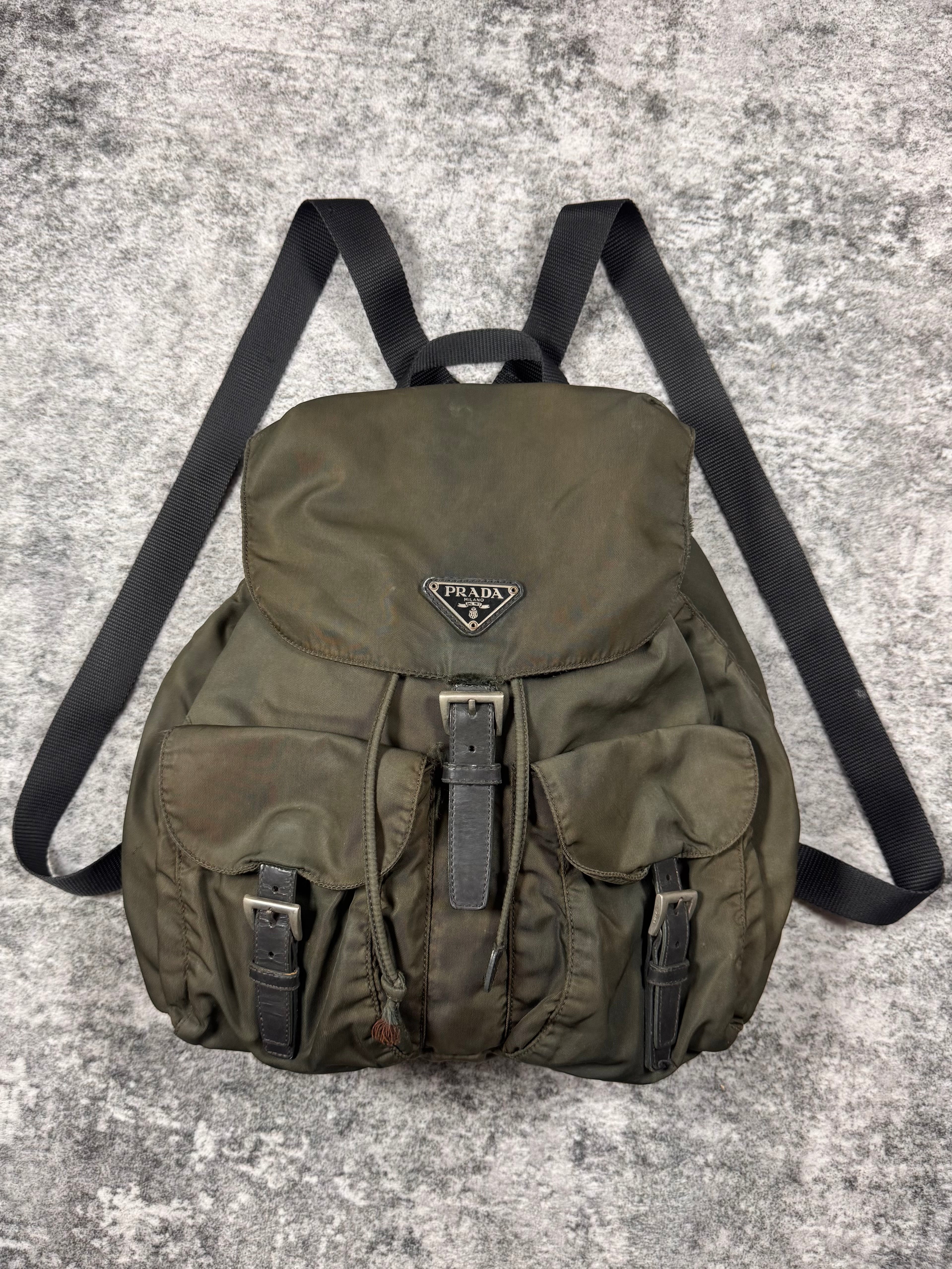 2000s Prada Milano ‘Ebano’ Vela Nylon Backpack