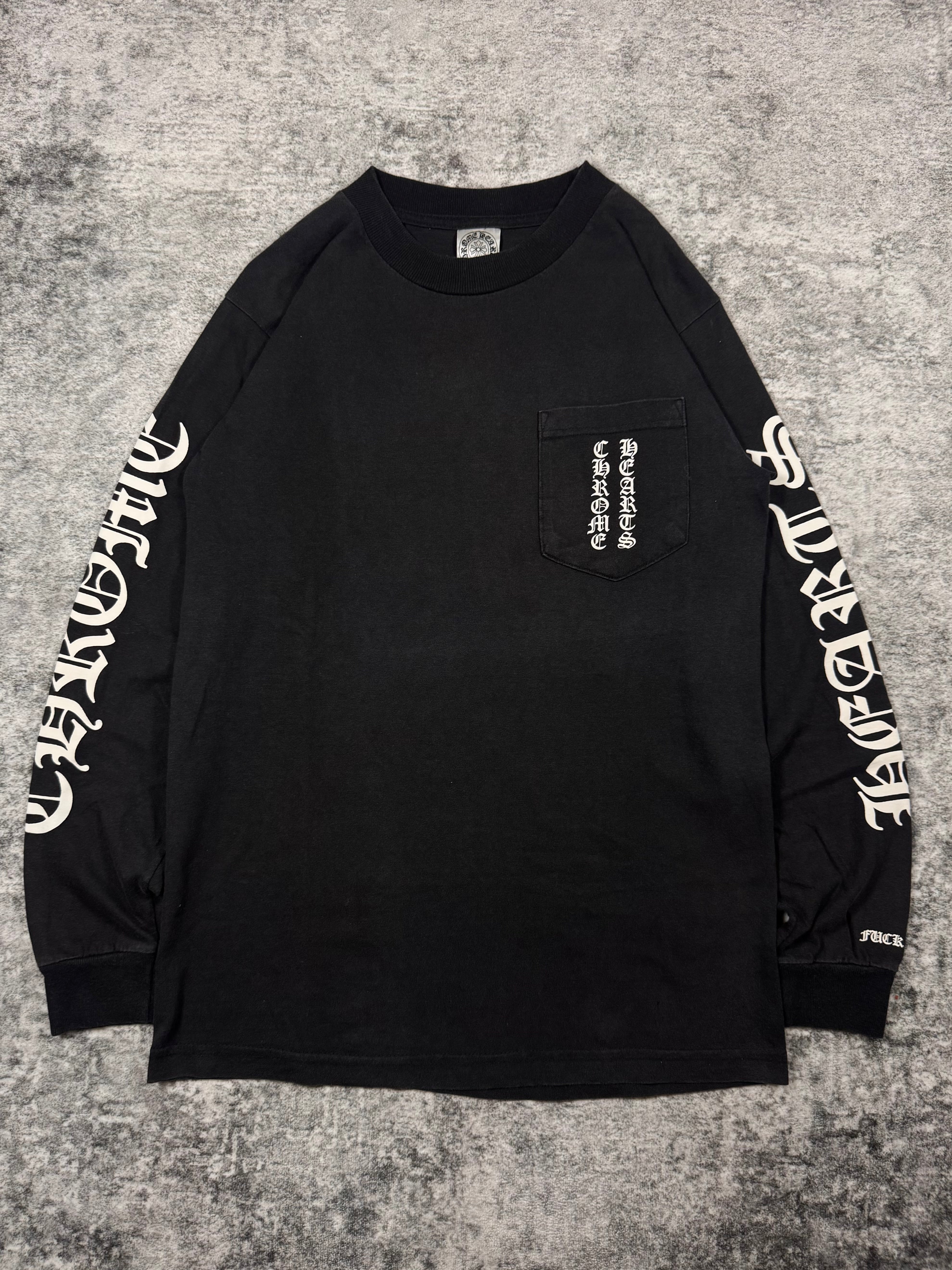 90s Chrome Hearts ‘Old English’ Script Logo Longsleeve