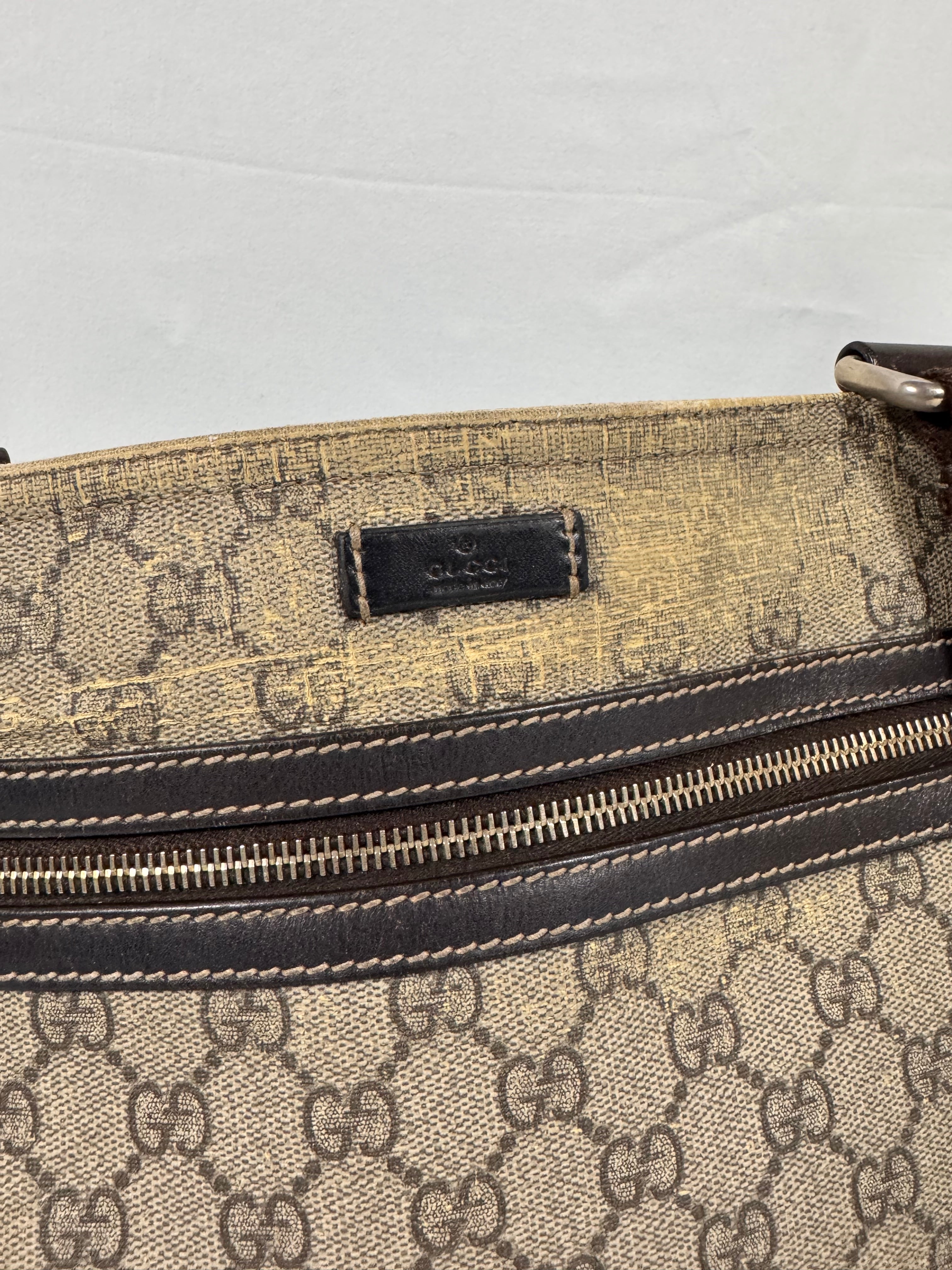 2000s Gucci ‘Guccisima’ PVC Leather Crossbody Bag