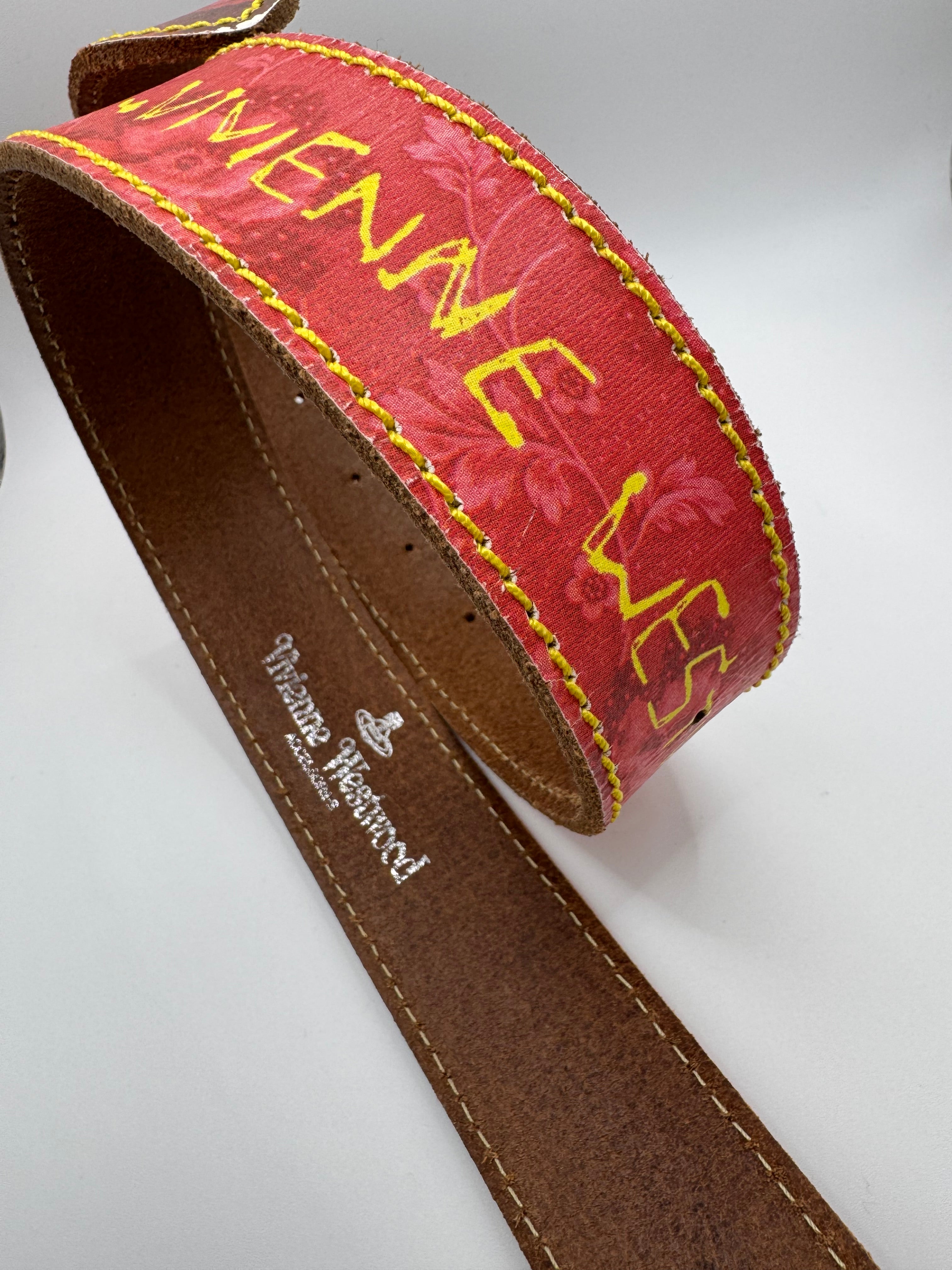 Vivienne Westwood ‘Sleeping Beauty’ Floral Orb Leather Belt