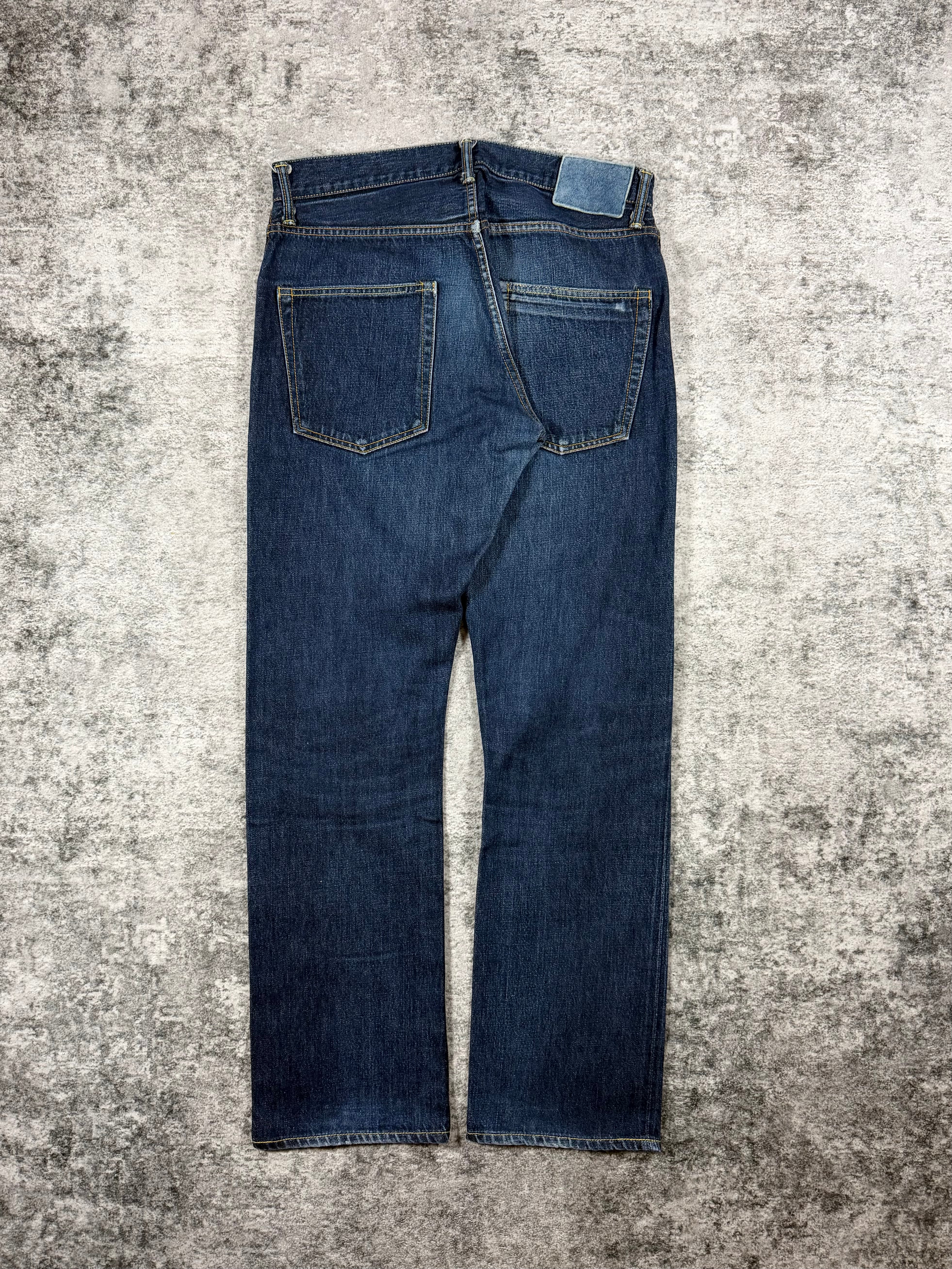 SS16 Visvim ‘Social Sculpture’ 01.2R Deep Indigo Faded Denim
