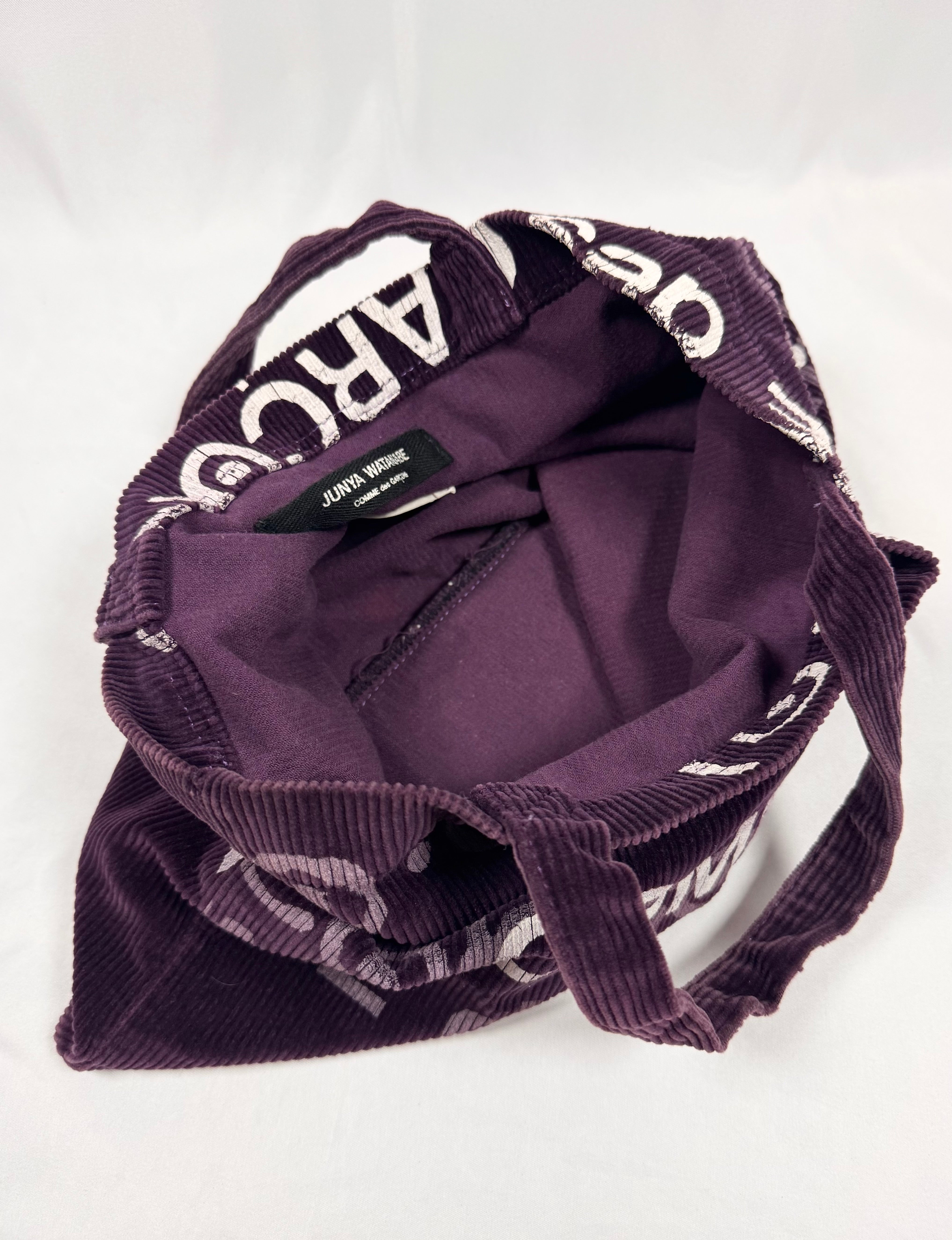 SS03 Junya Watanabe x Corso Como 10 ‘Graffiti’ Corduroy Tote Bag