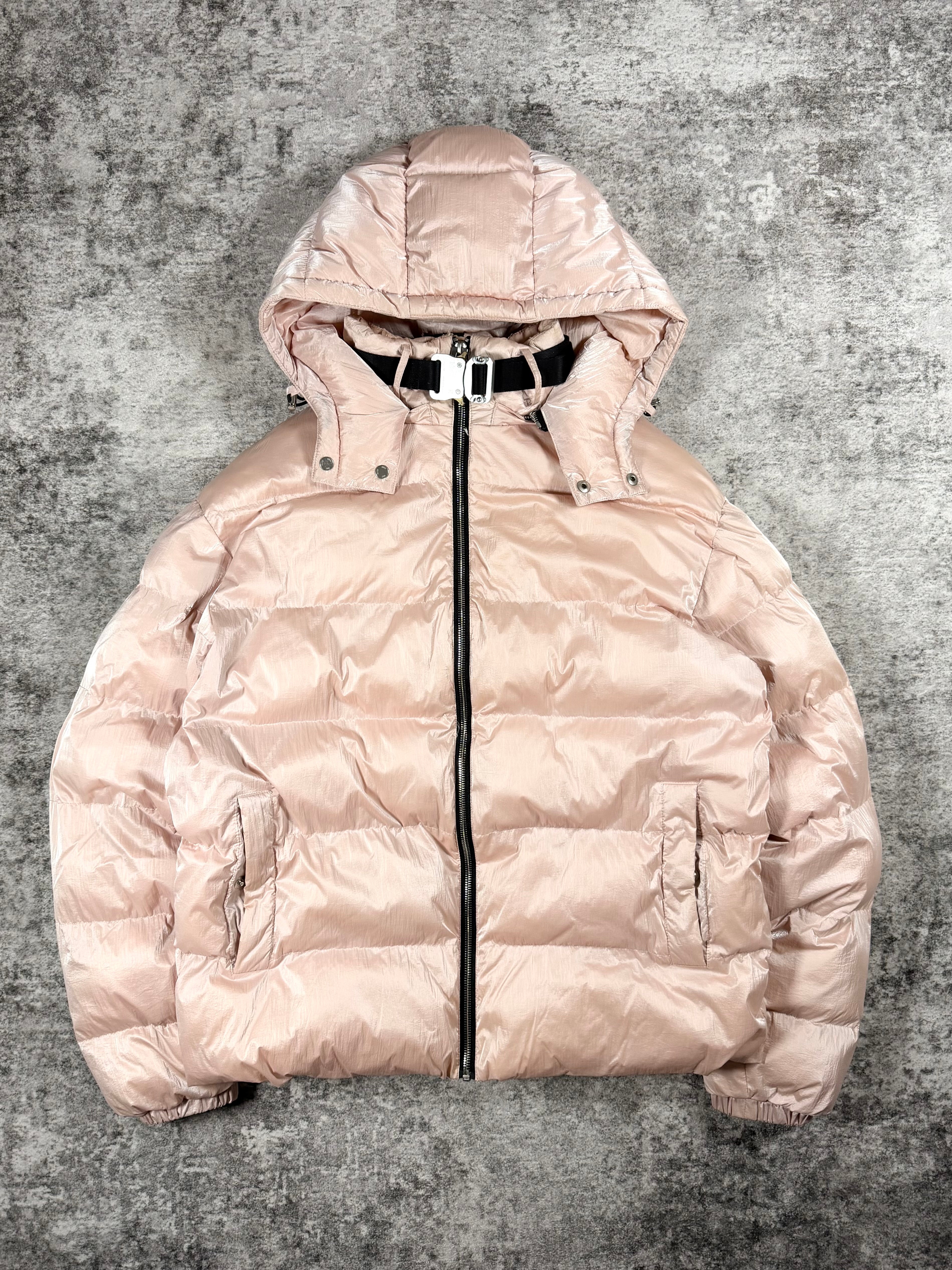 FW19 1017 Alyx 9SM ‘Nightrider’ Blush Pink Puffer Jacket