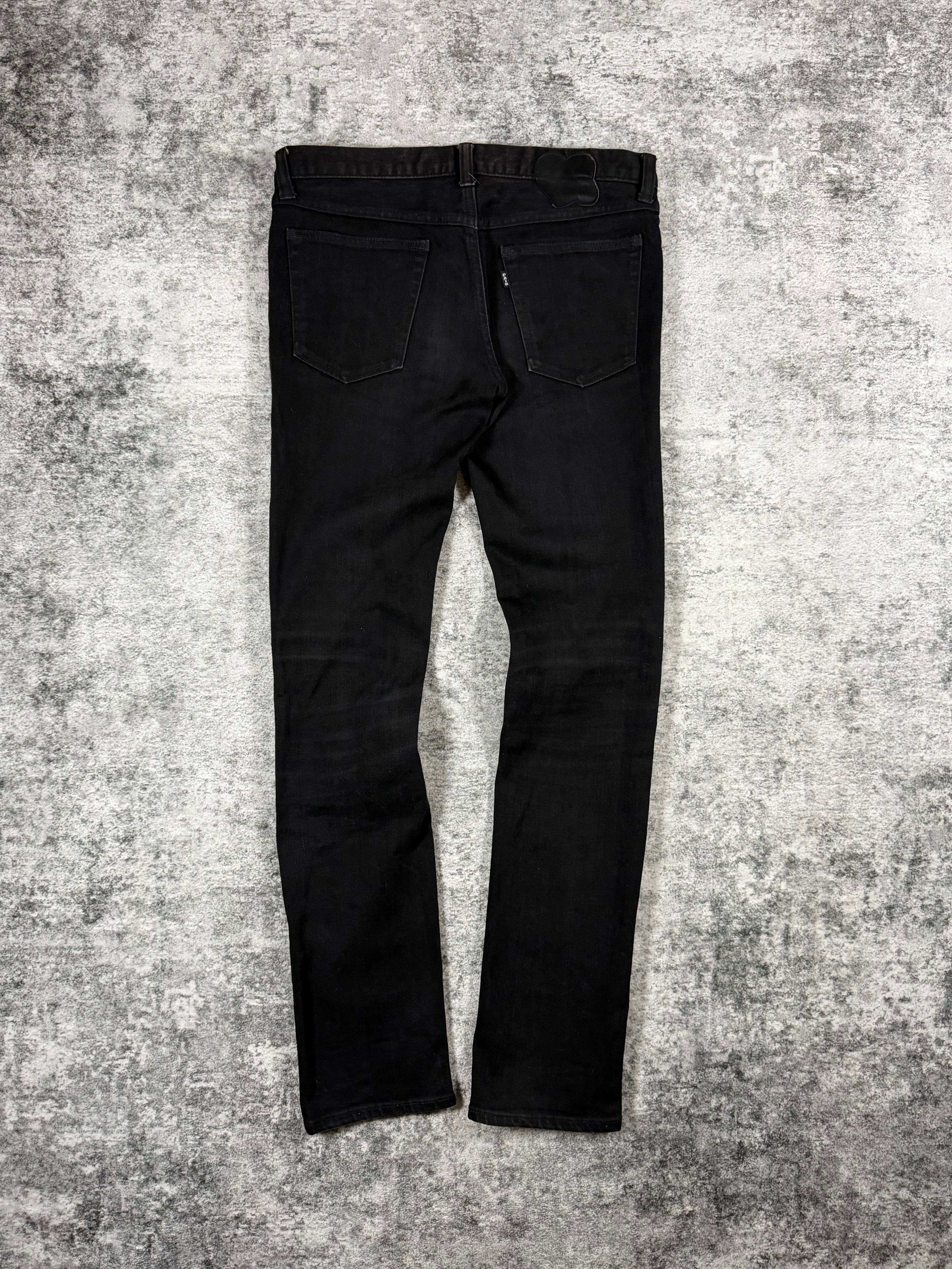SS05 Number (N)ine “Nightcrawler” D-Ring Black Pain Denim