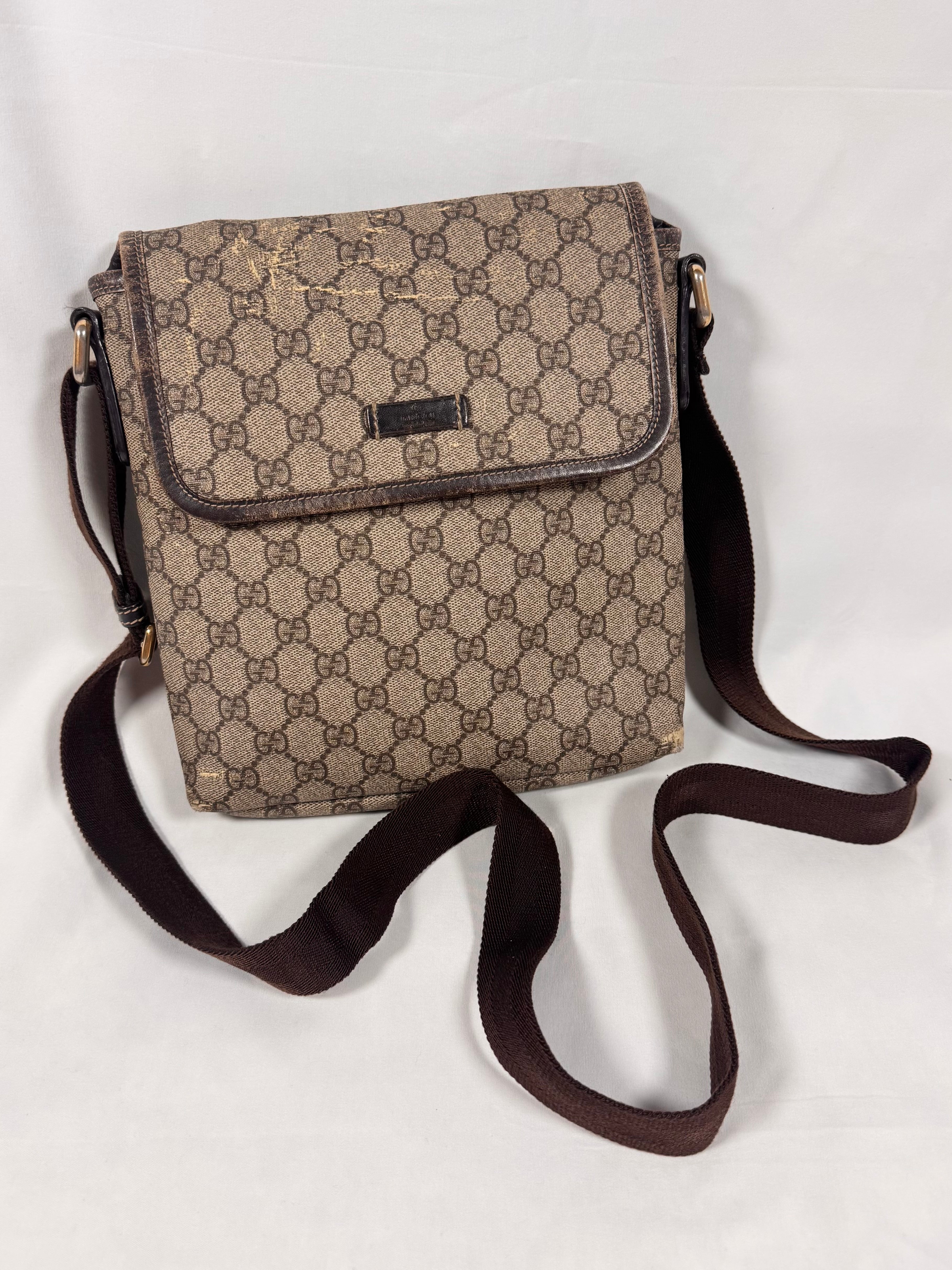 2000s Gucci ‘Guccisima’ Coated Leather Crossbody Bag