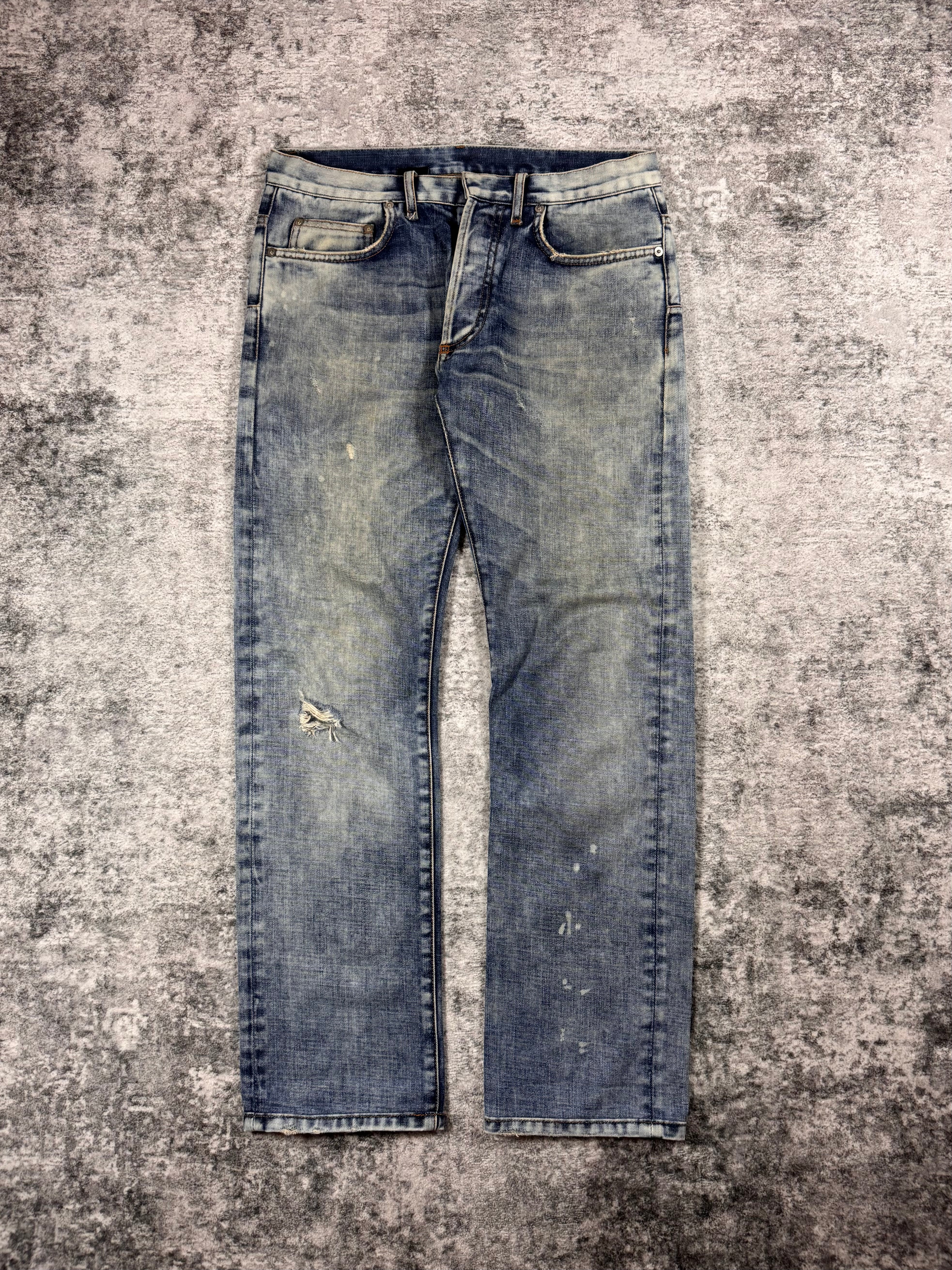 FW09 Dior Homme ‘Mondays Off’ KVA Bleach Wash Denim