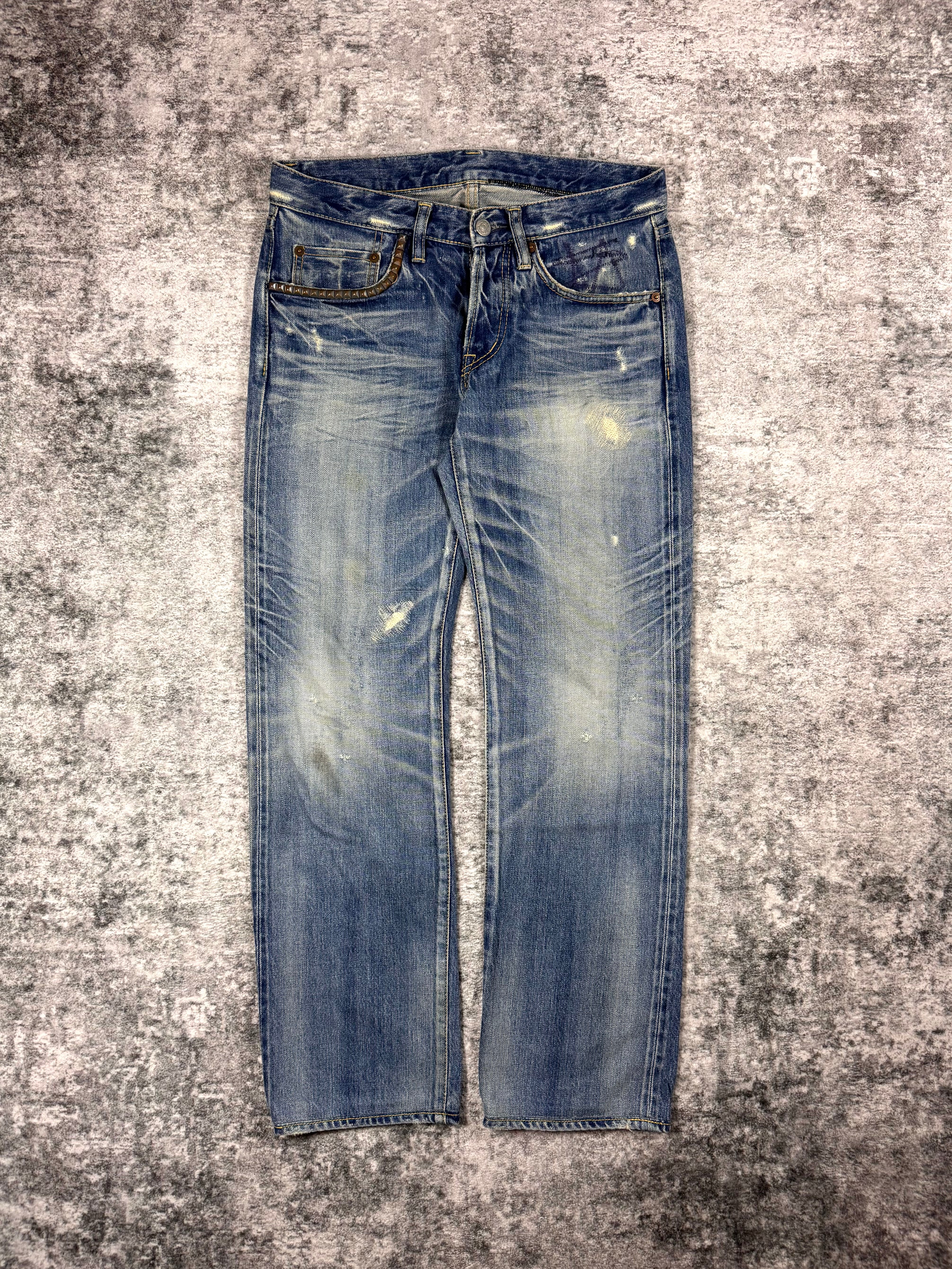 2000s Hysteric Glamour Studded Distress Denim