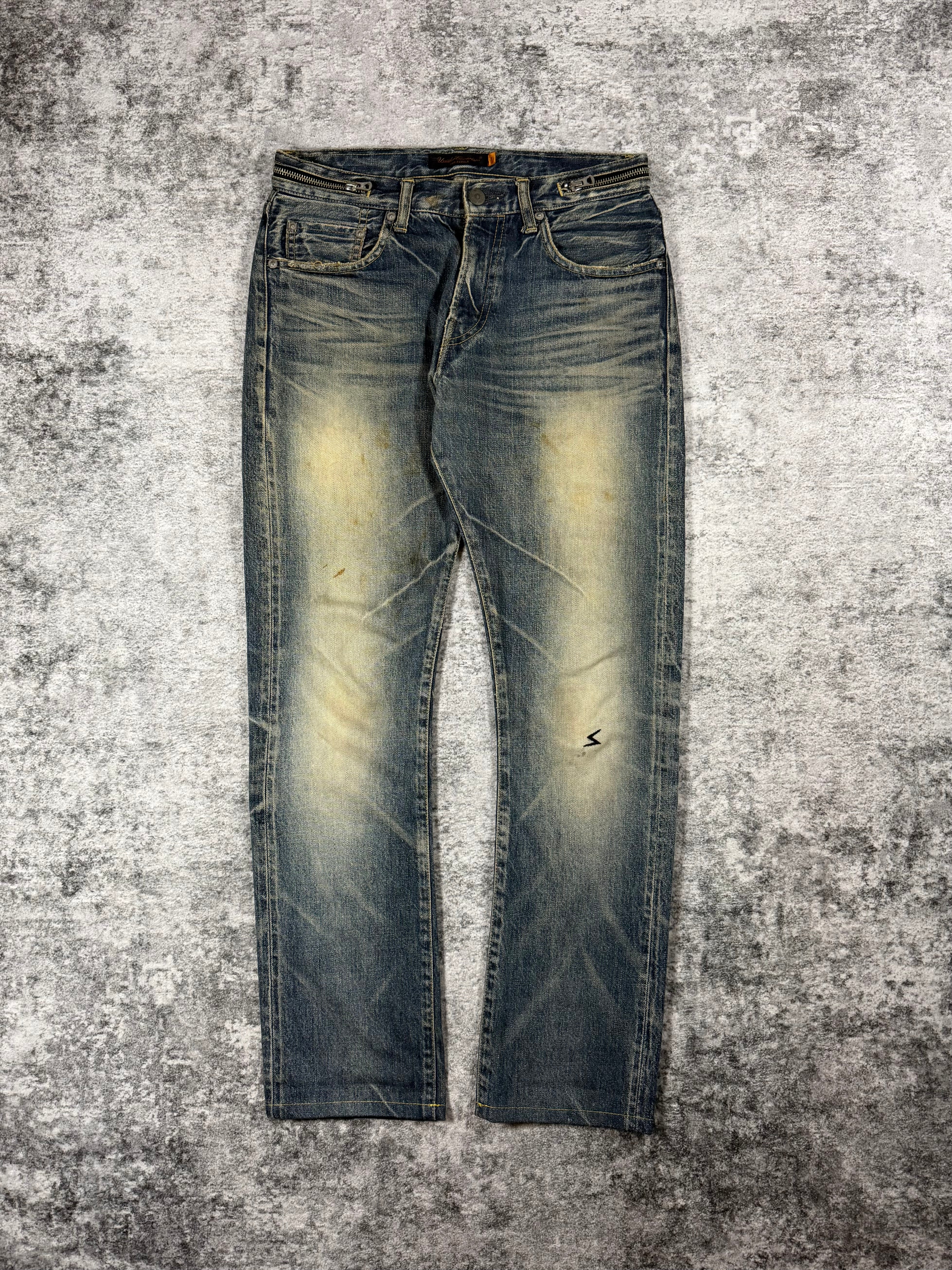 SS07 Undercover "Purple" Chaos Multi-Zipper Denim