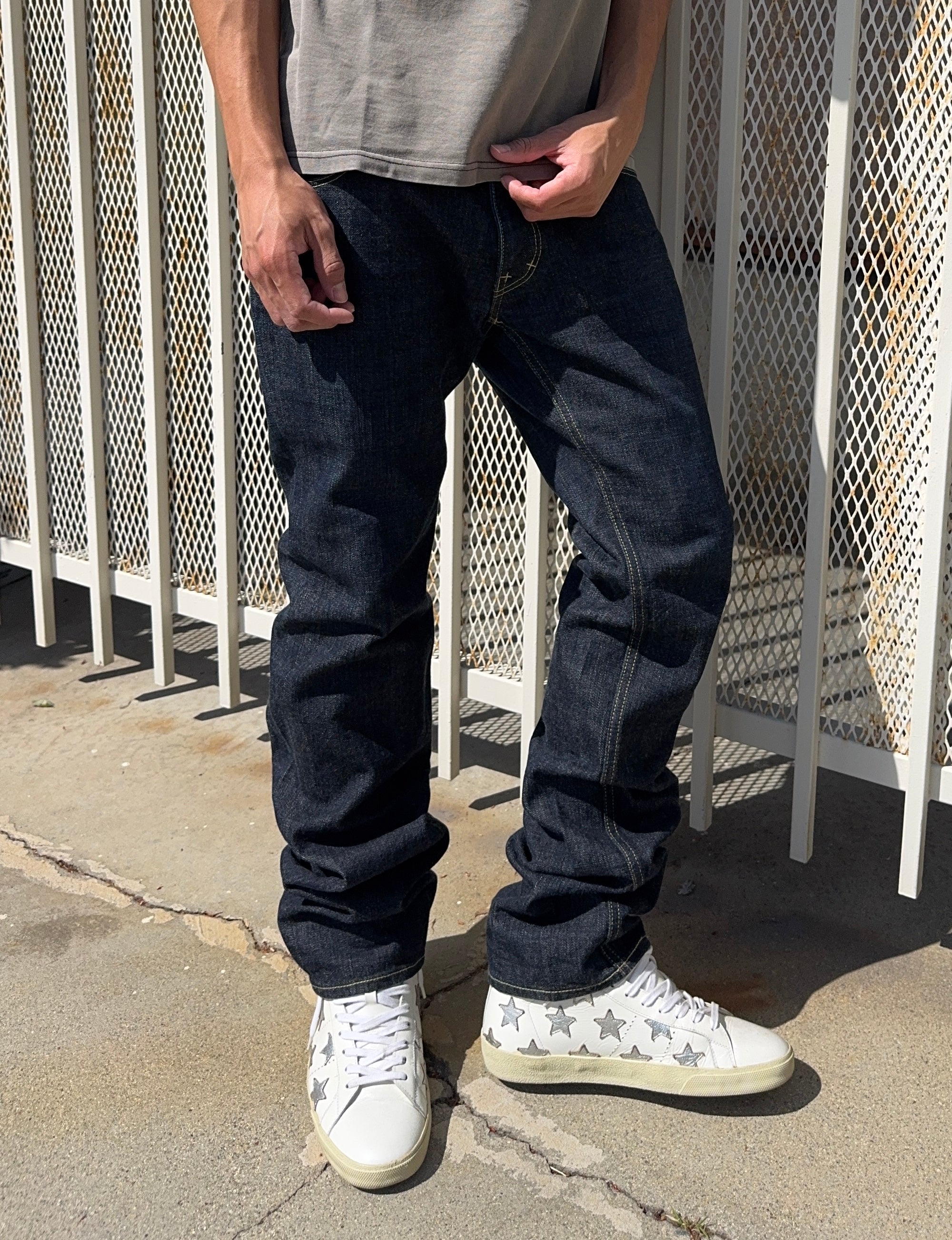 SS06 Number (N)ine “Welcome To The Shadows” Indigo Raw Pain Denim