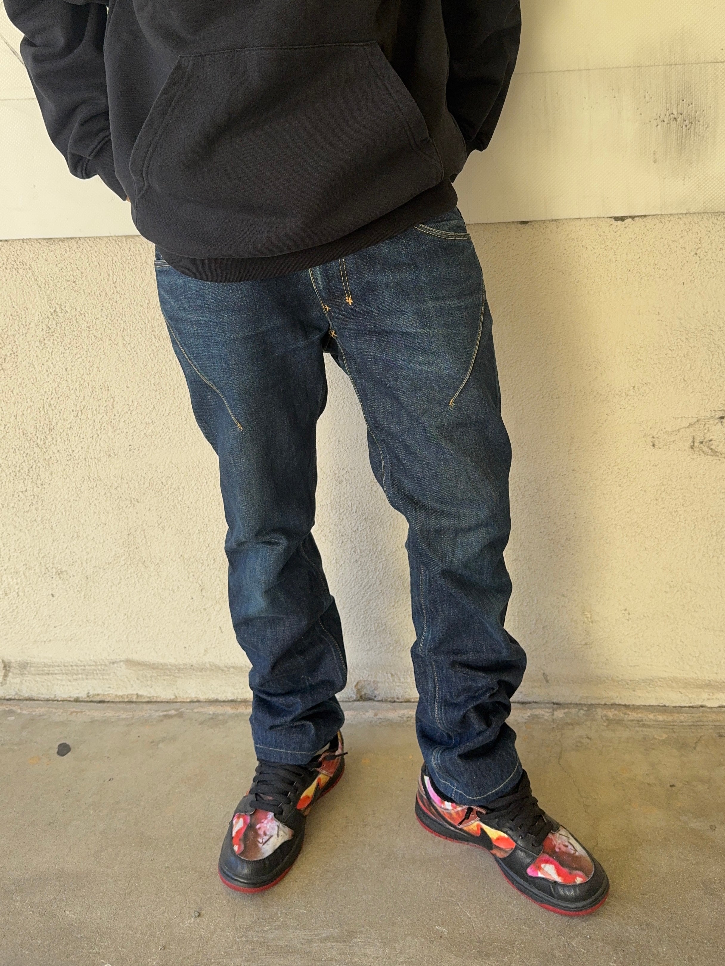 FW08 Number (N)ine “My Own Private Portland” Darted Pain Denim