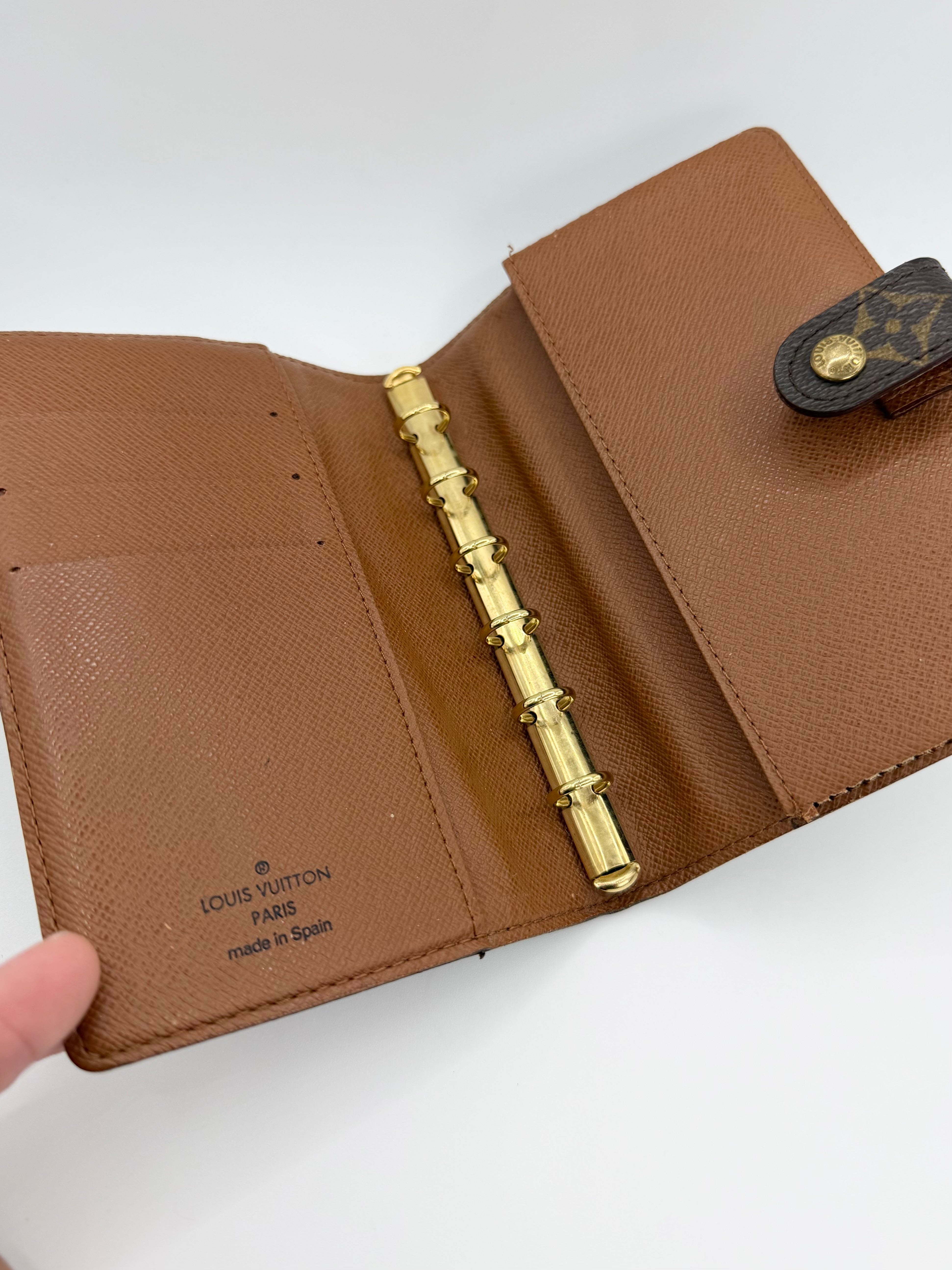 2000s Louis Vuitton Monogram Canvas Agenda PM Ring Binder
