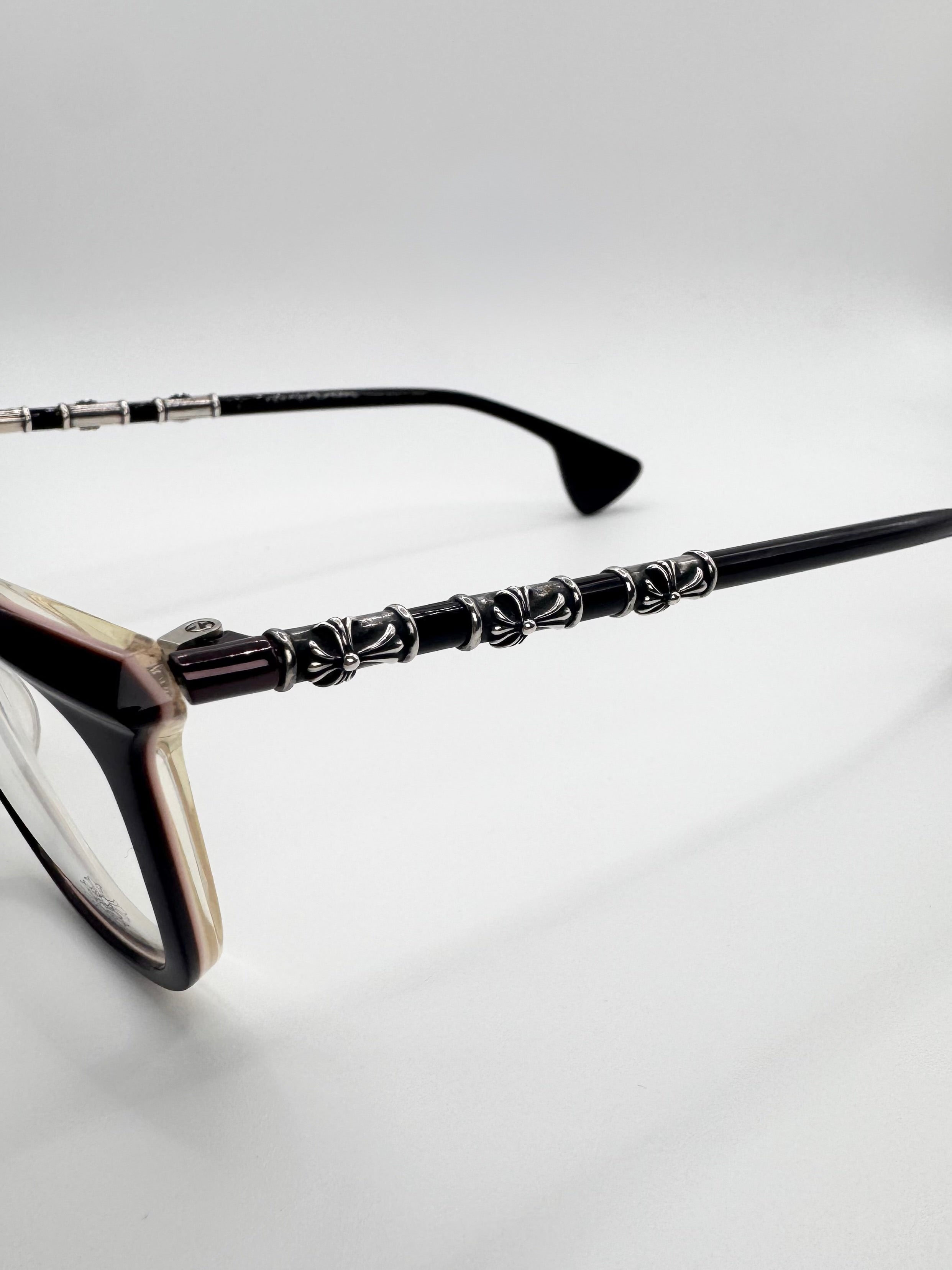 Chrome Hearts ‘Head Frost’ Flooded Cross Pink Glass Frames
