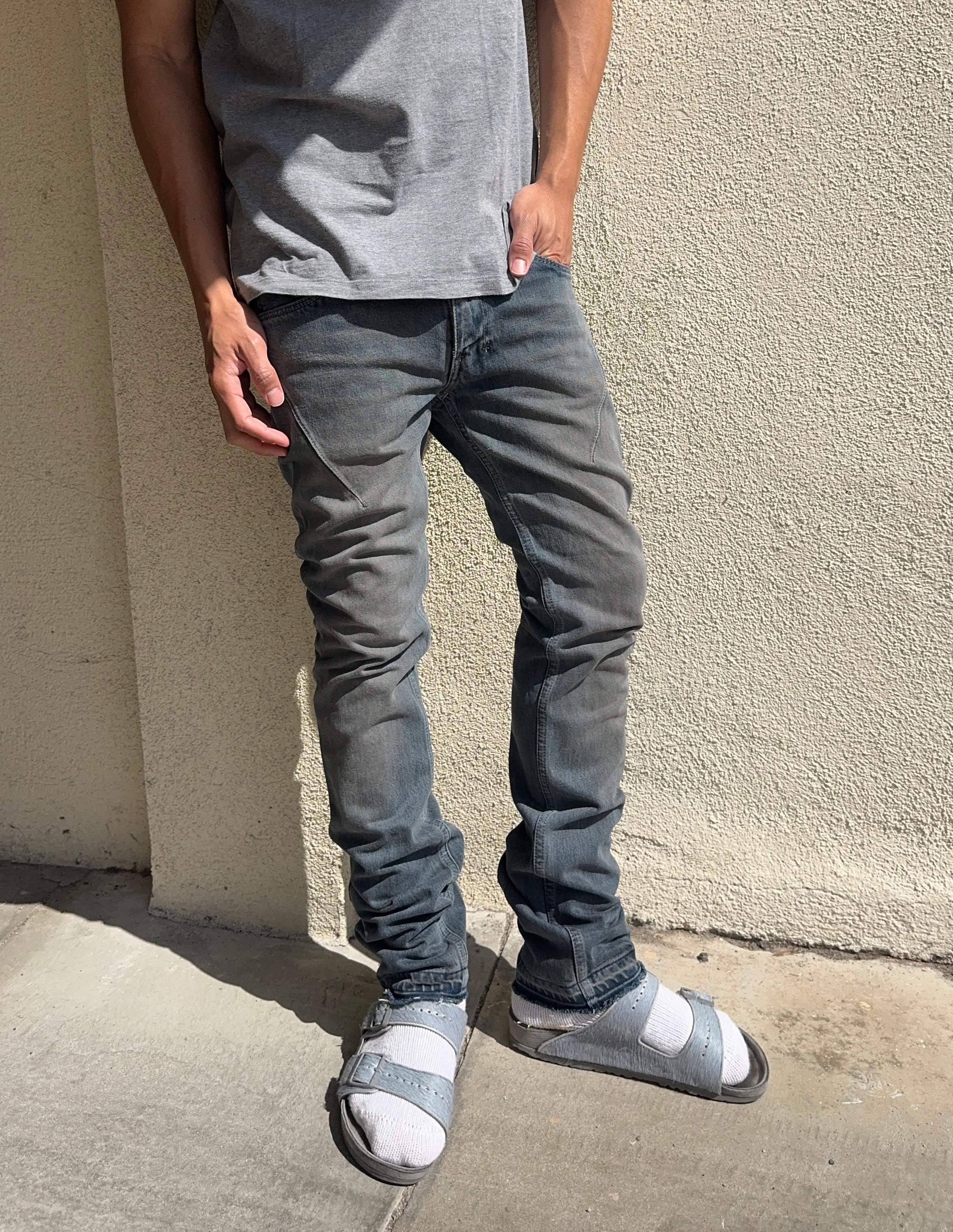 FW07 Number (N)ine "Love, God, Murder" Mudwash Pain Denim