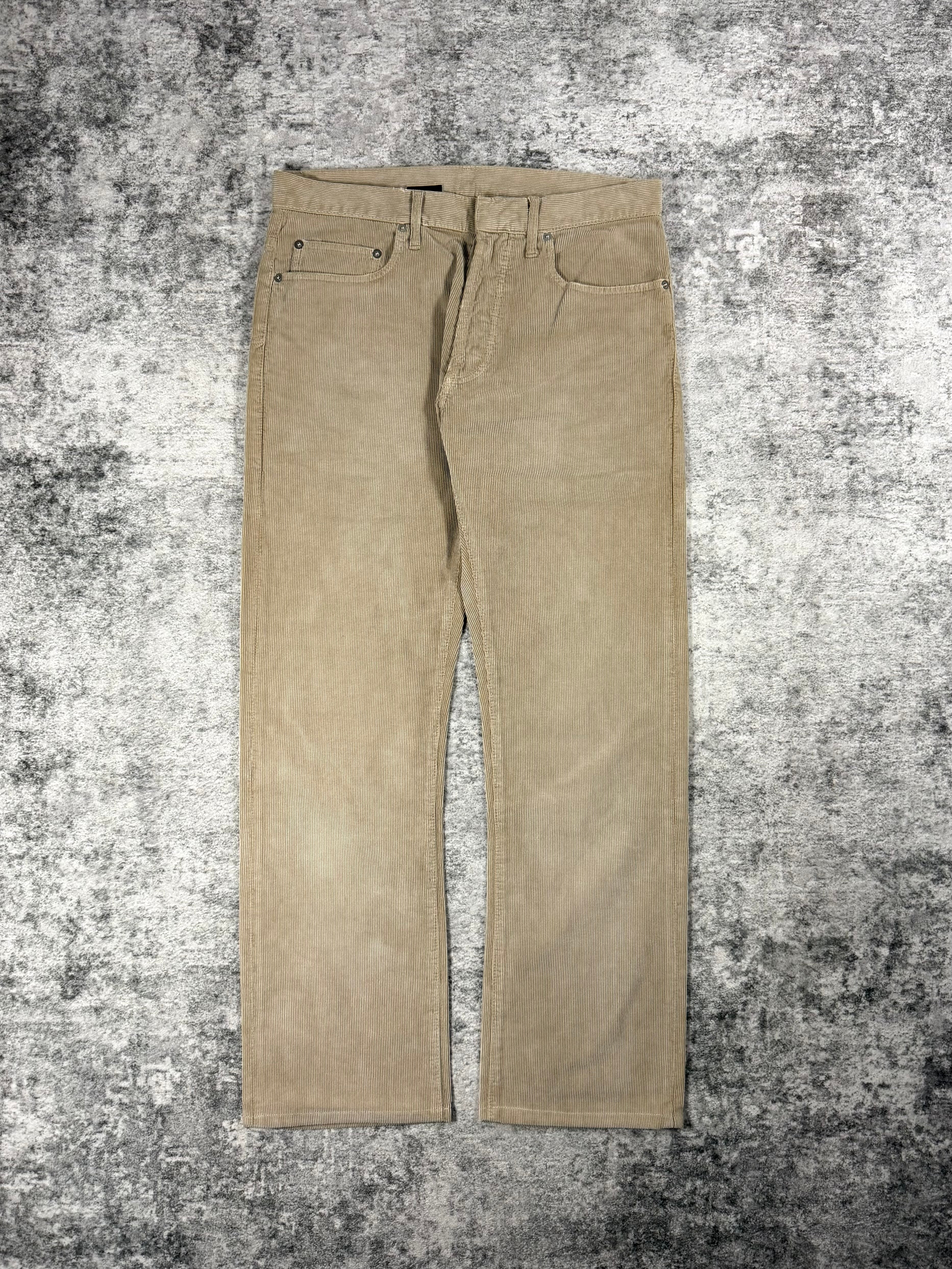 FW04 Dior Homme “Victim of The Crime” Hedi Slimane Beige Corduroy Jeans