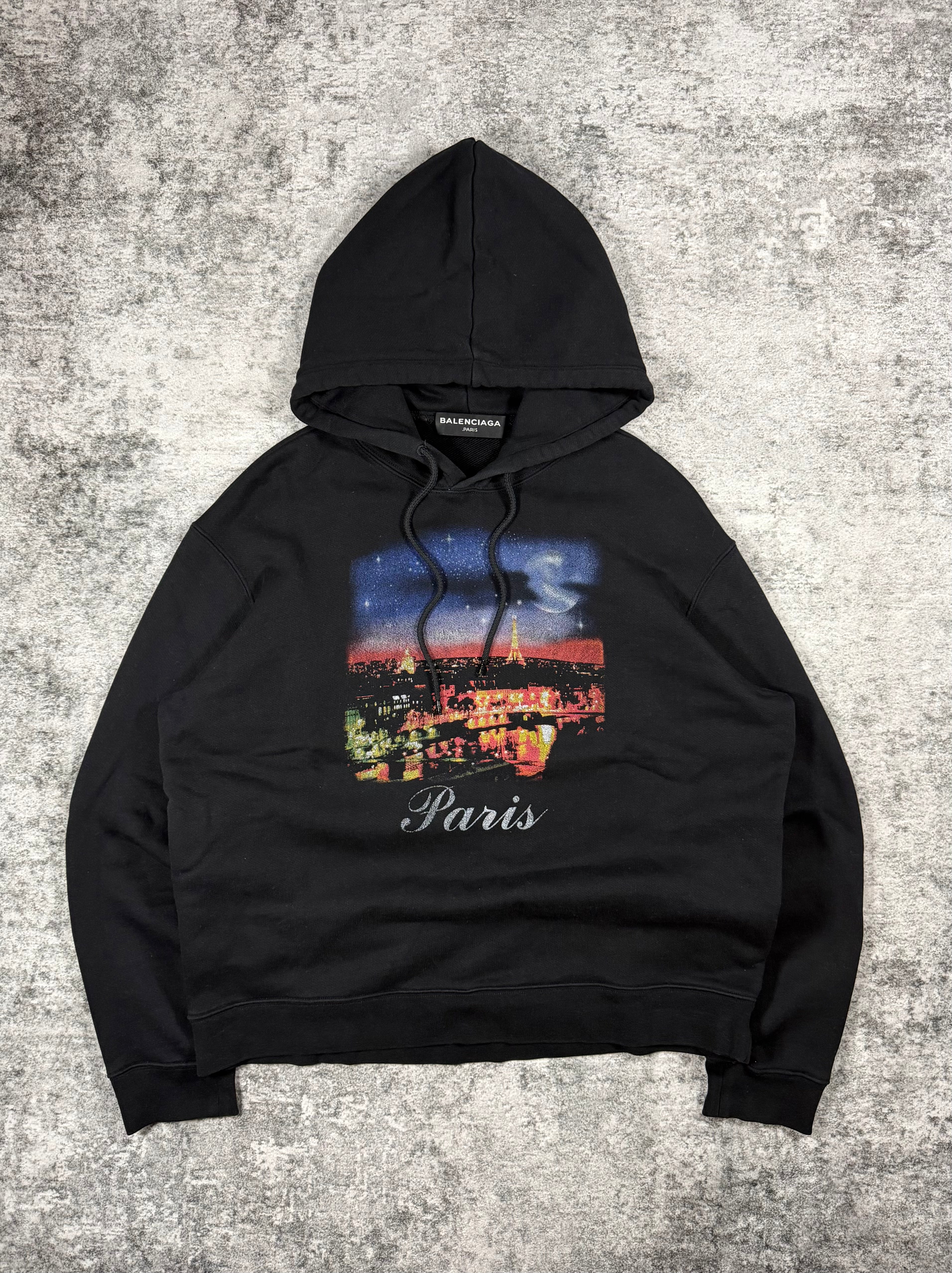 FW17 Balenciaga ‘Paris Skyline’ Souvenir Hoodie